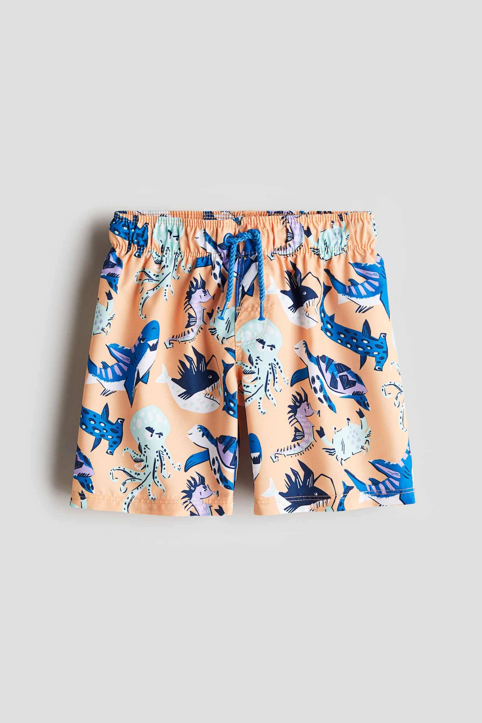 Boardshorts - Light orange/Marine animals/Light blue/Palm trees/Blue/Stripe/Green/Lemons/Mint green/Shark/Dark blue/Pattern/Brown/Stripe/Light turquoise/Gradient/Green/Dinosaurs - 1