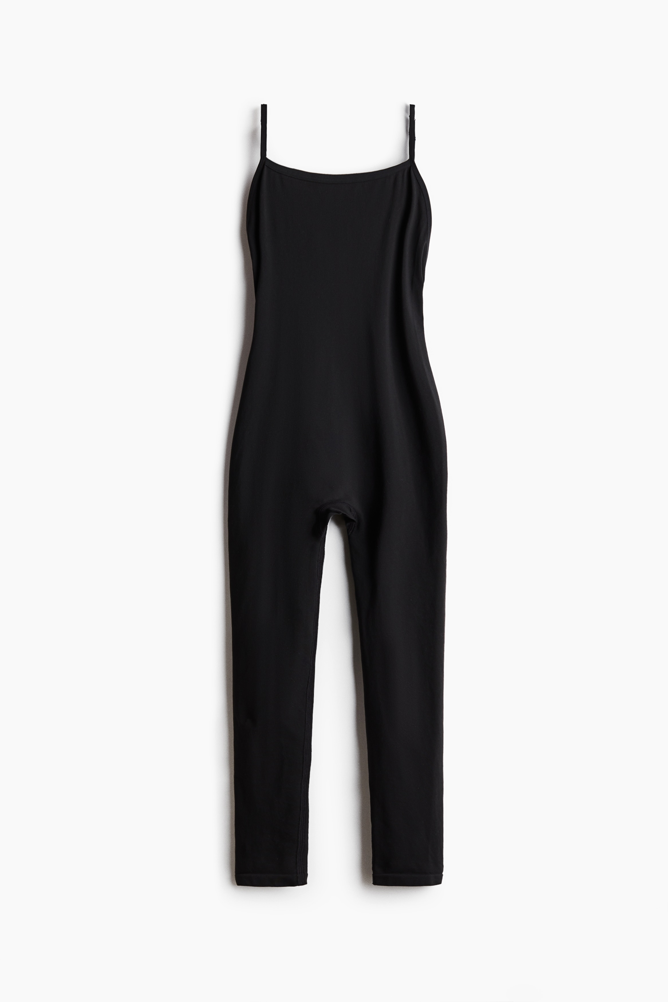 Unitard de tirantes - Negro/Marrón oscuro