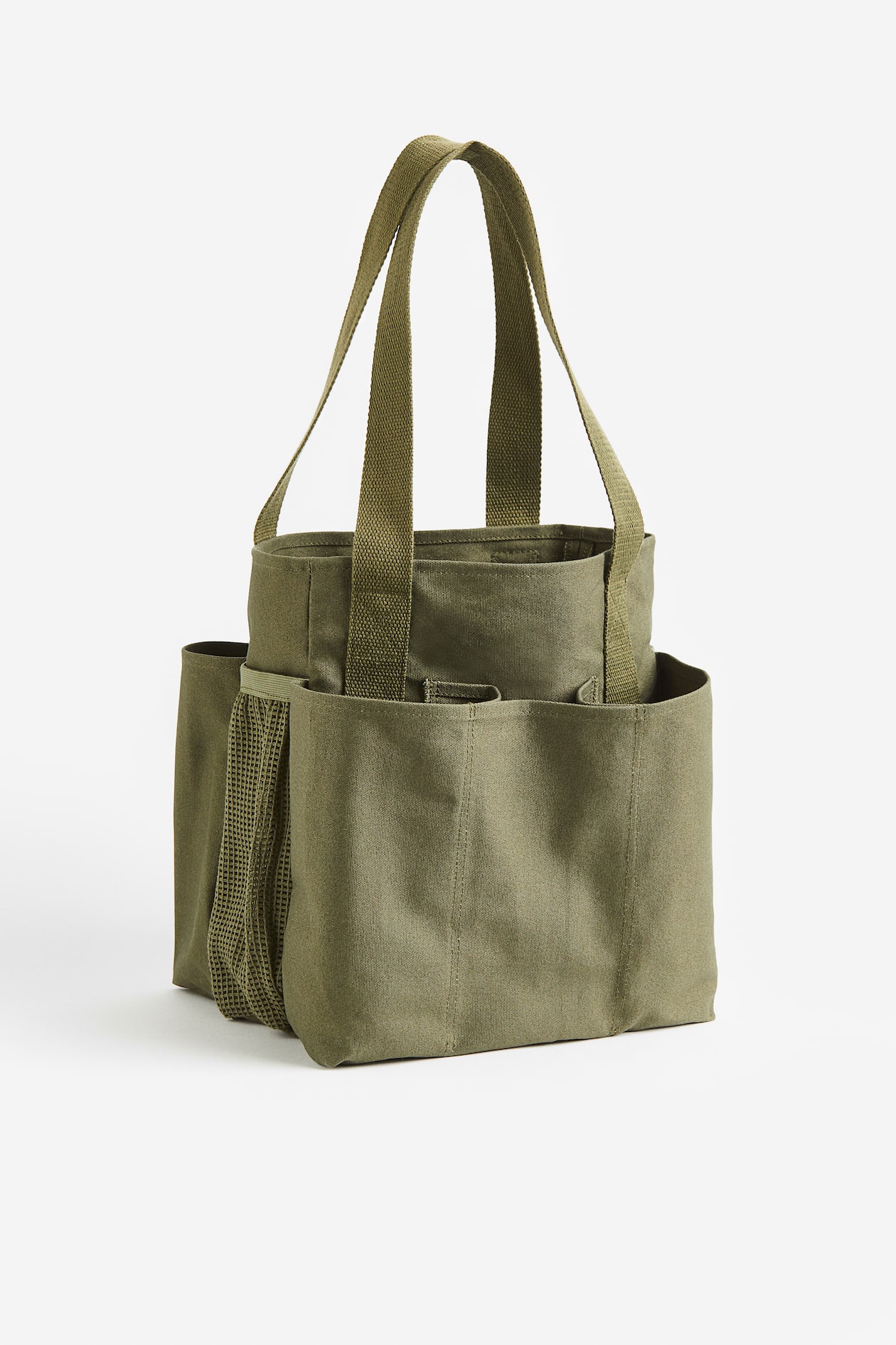 Cotton Canvas Shopper Dark khaki green Home All H&M US