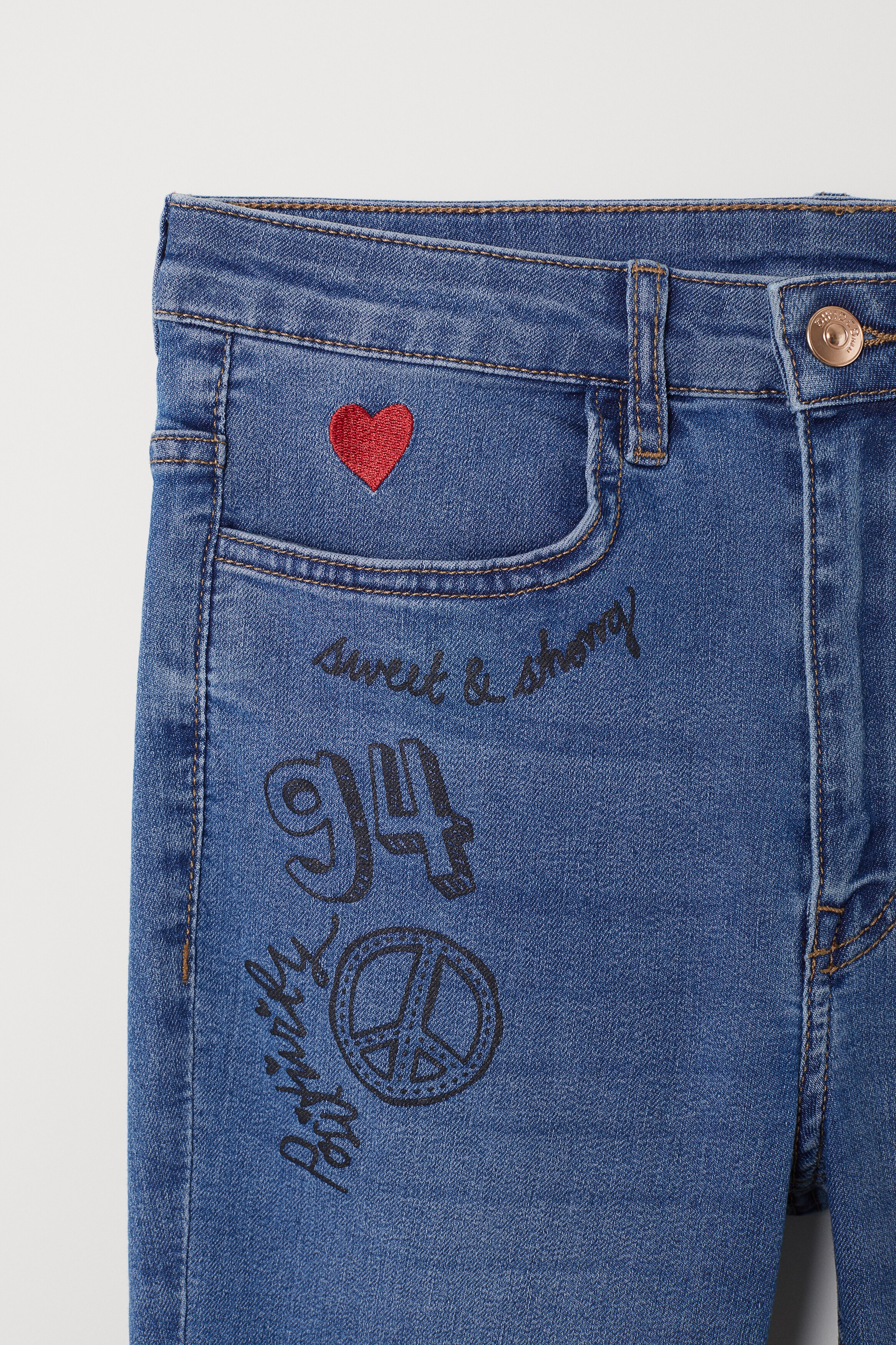 Jean Skinny Bleu Superstretch H&M - Taille 10 - Neuf Avec étiquette - Denim Extensible