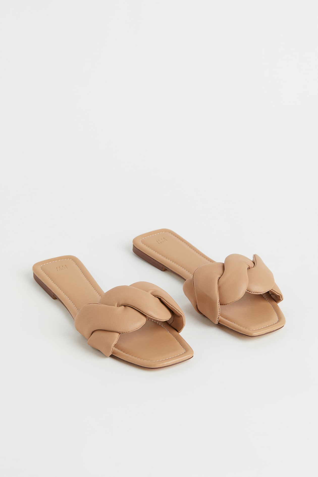 Slides - Low heel - Dark beige - Ladies | H&M US