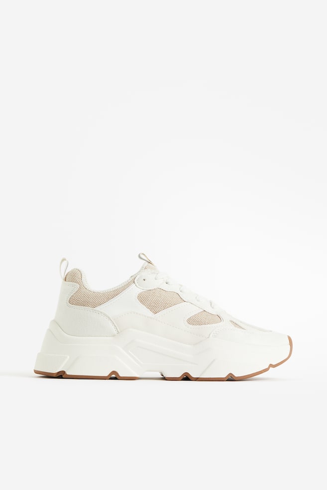 Chunky trainers - White/Beige/Light grey - 2