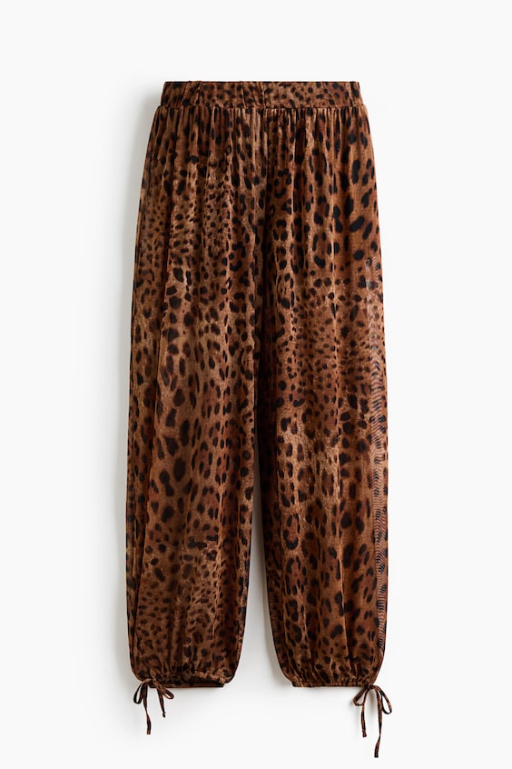 Женские брюки H&M Mesh Balloon-Leg Pants