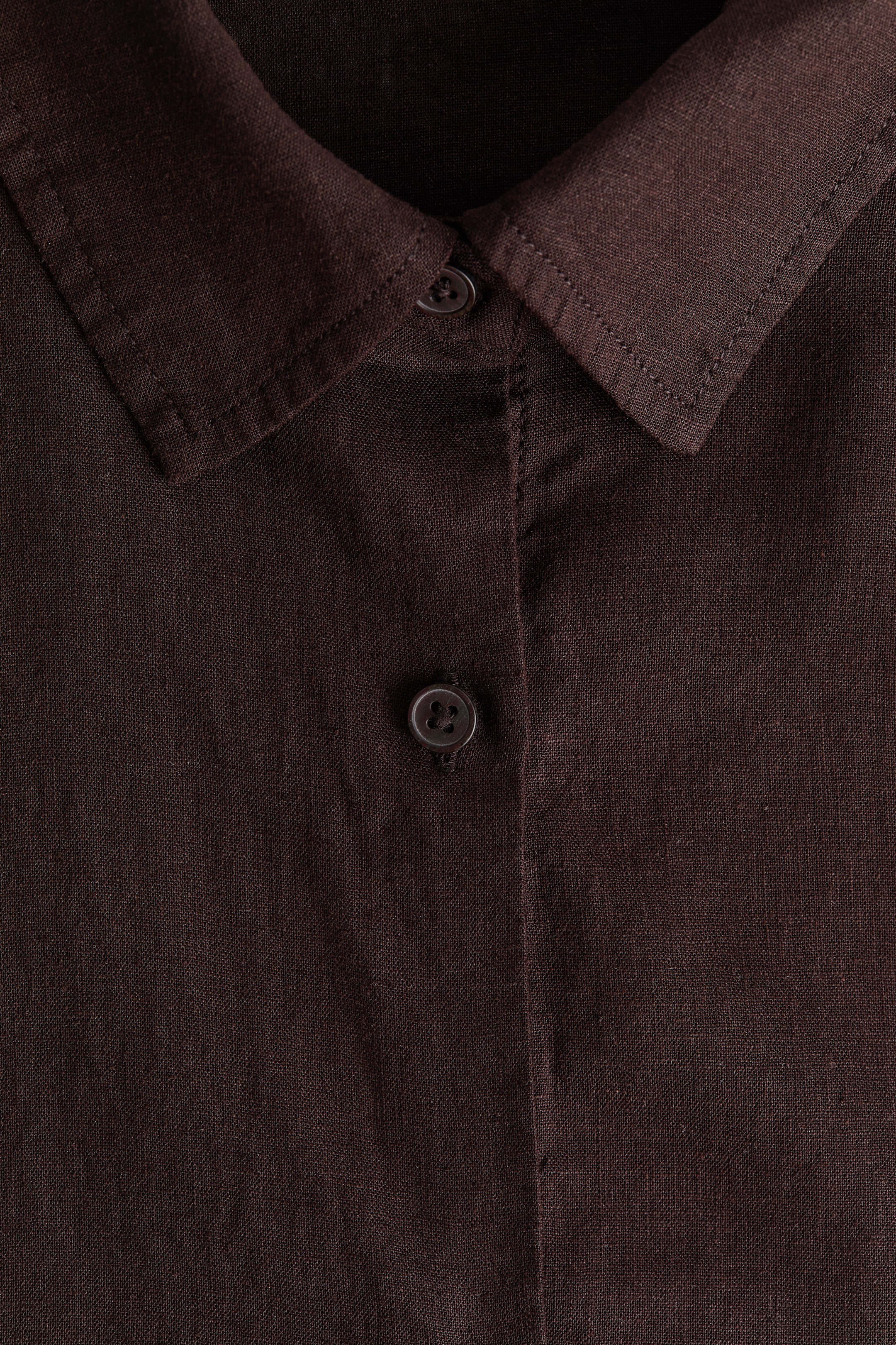 Oversized Linen-Blend Shirt
