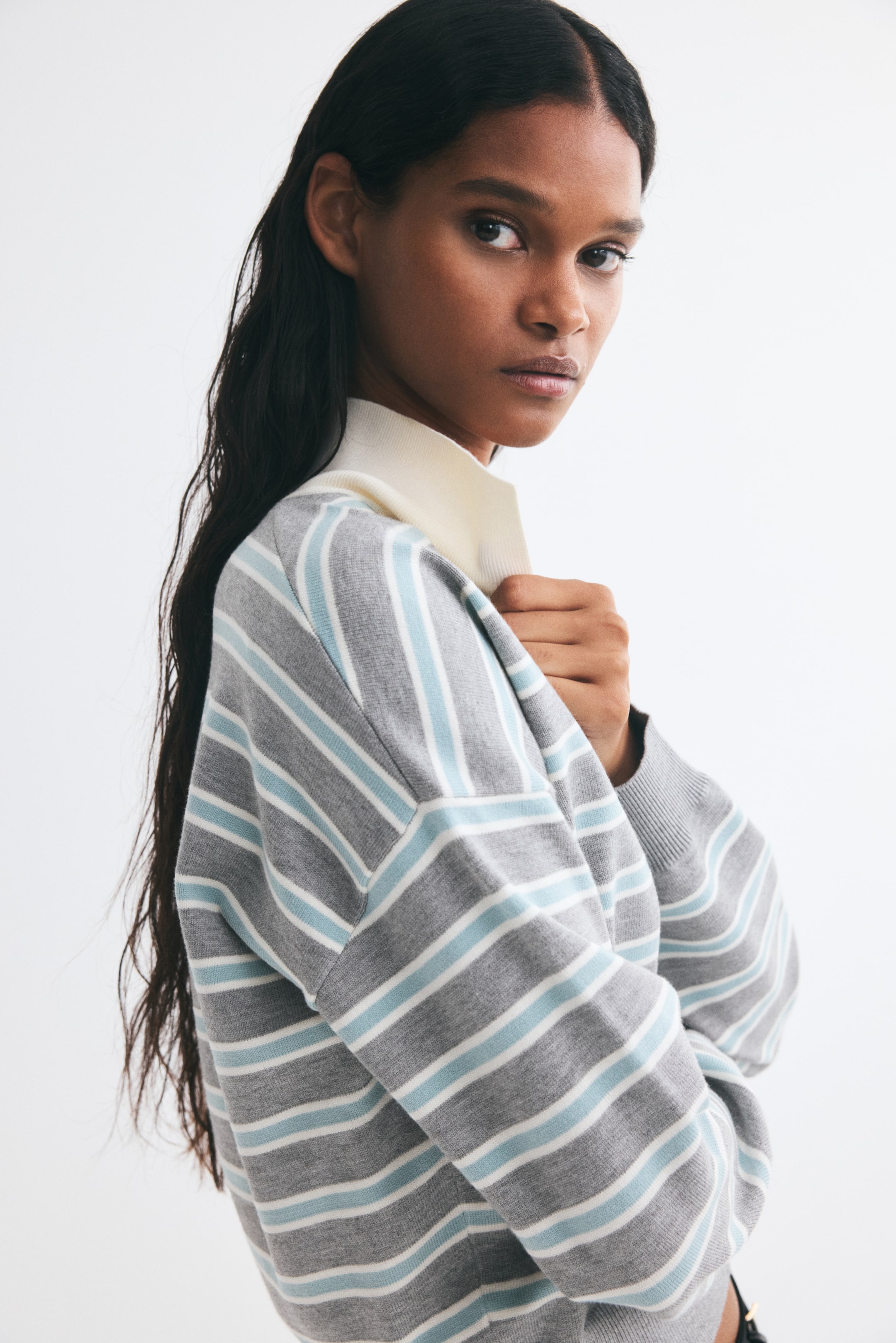 Fine-Knit Polo Shirt