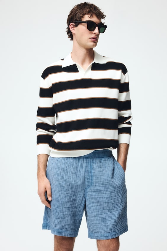 Muślinowe szorty Relaxed Fit