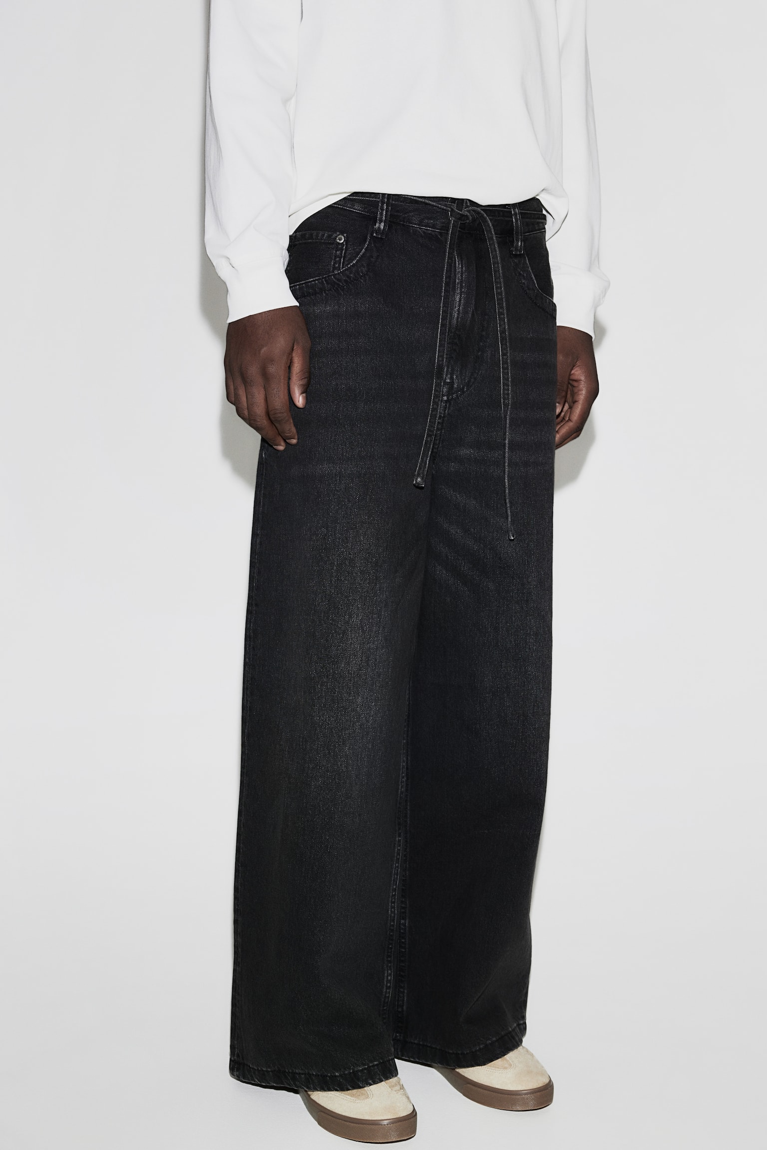 Wide Jeans - Black/Denim blue - 7