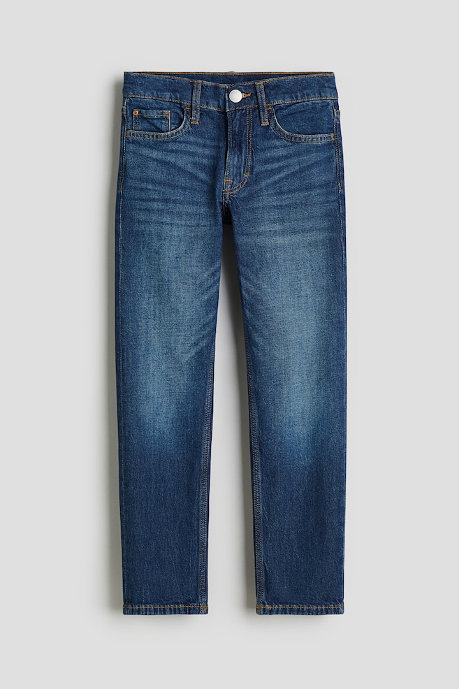 Comfort Stretch Slim Fit Jeans - Denimblå/Denimblå/Mörkgrå/Svart - 2