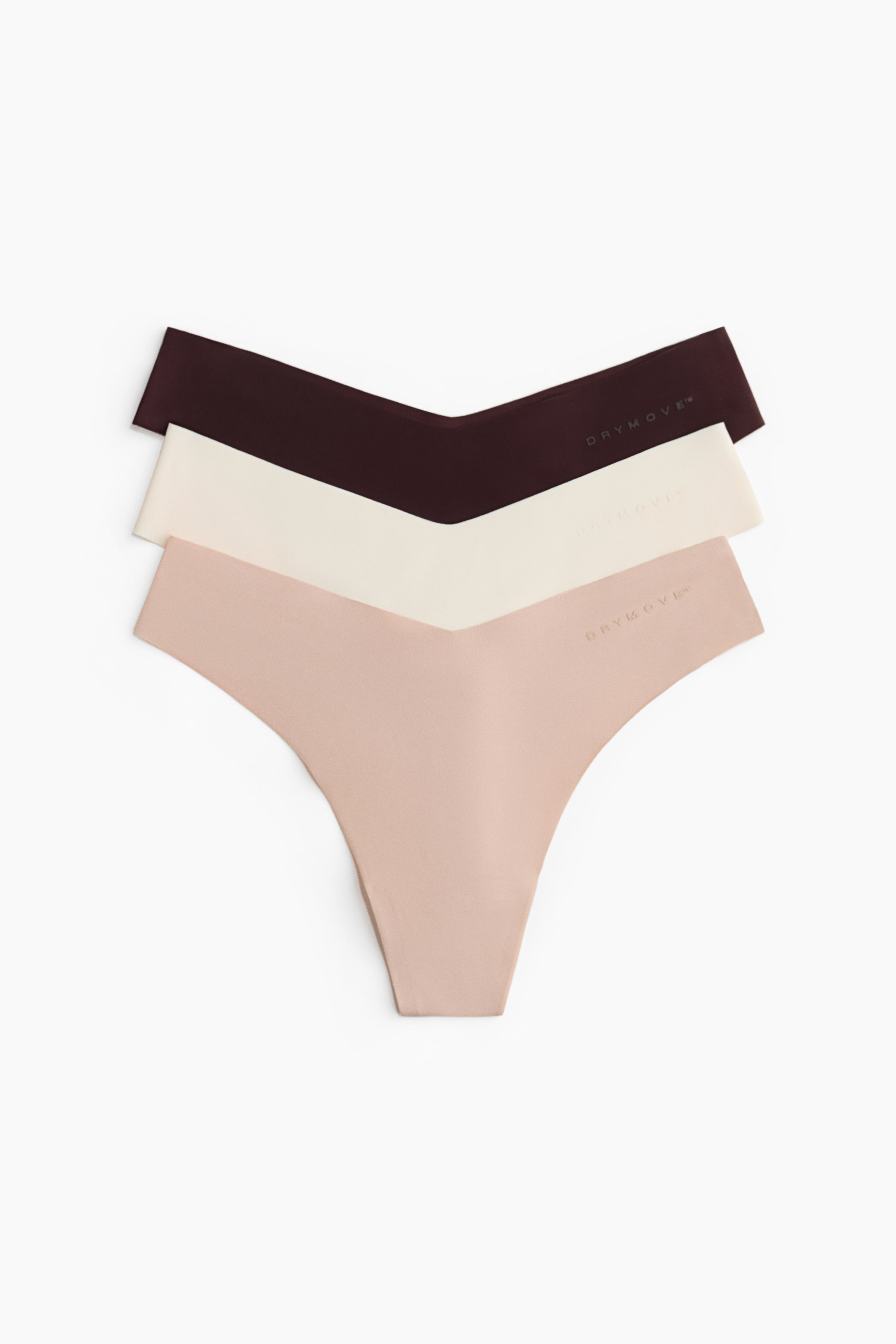 View larger image: 3-pack sports thong briefs with DryMove™ - Beige - Ladies | H&M IN 2