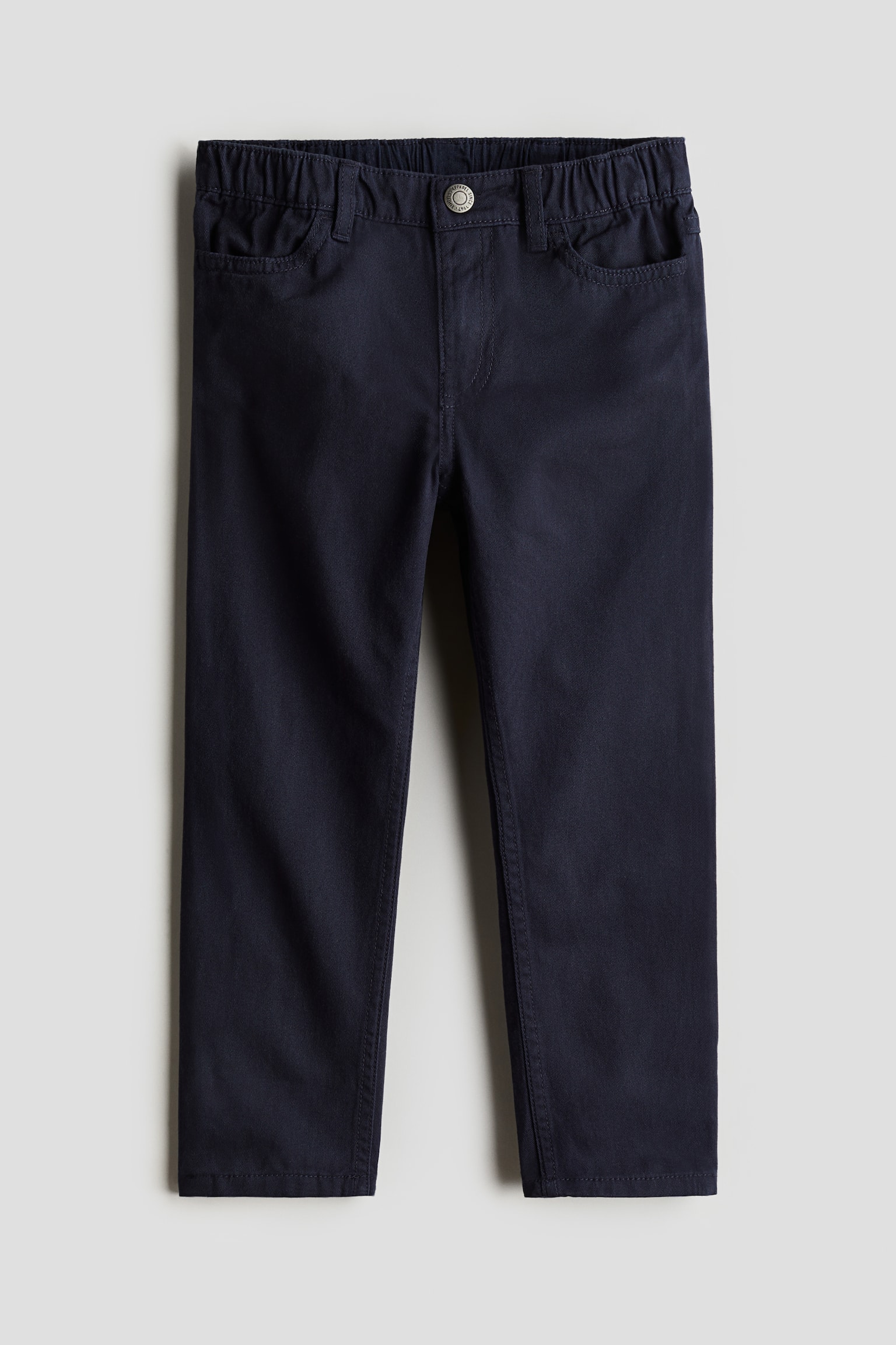 Relaxed Tapered Fit Pants - Dark blue/Beige/Dusty blue - 1