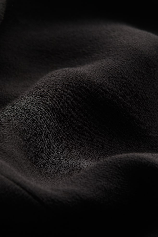 Viscose crêpe skirt - Black/Light beige/Leopard print - 3