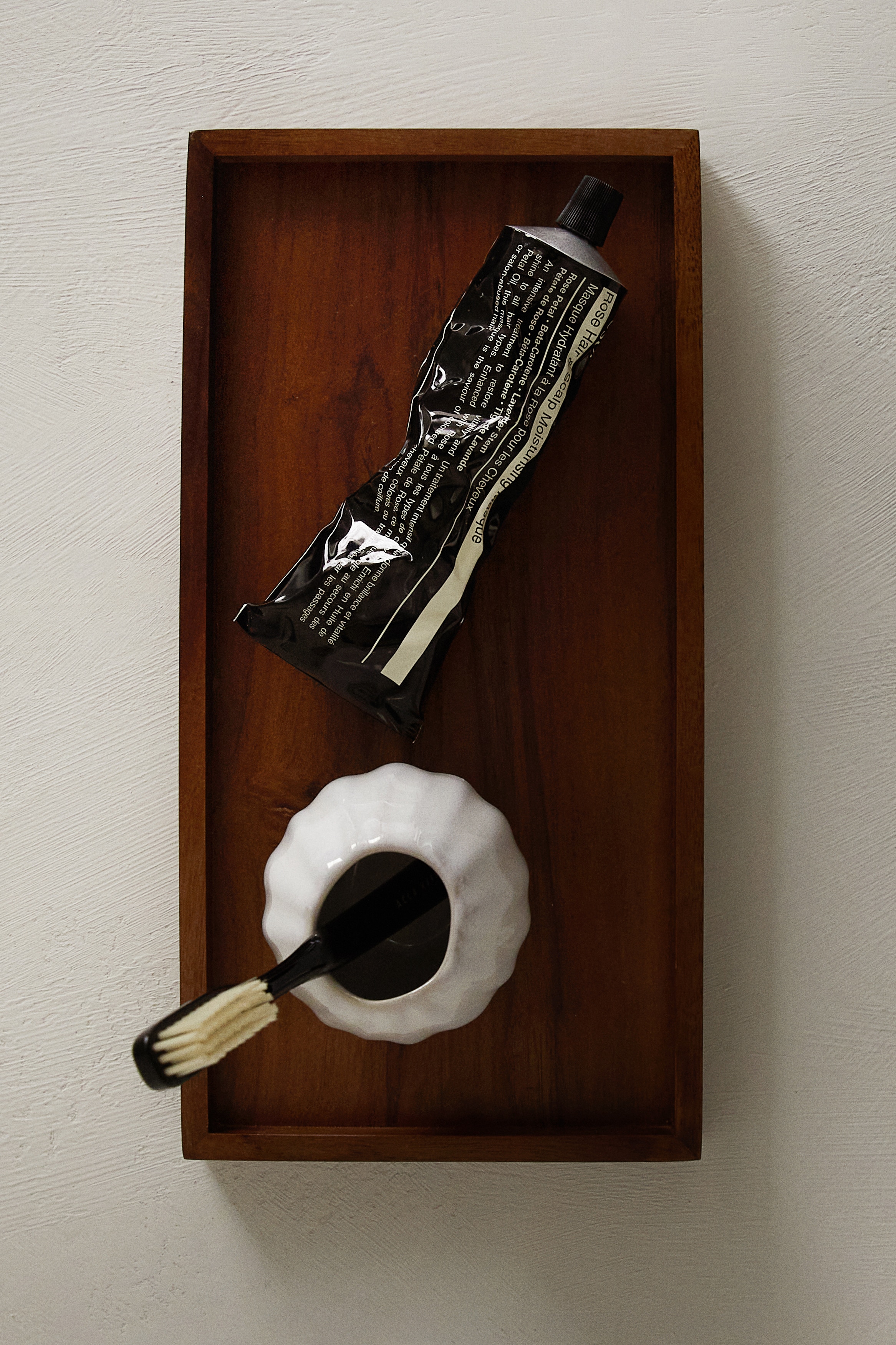 ブラウン ハート型 木製トレイ ブラウン ハート型 木製トレイ