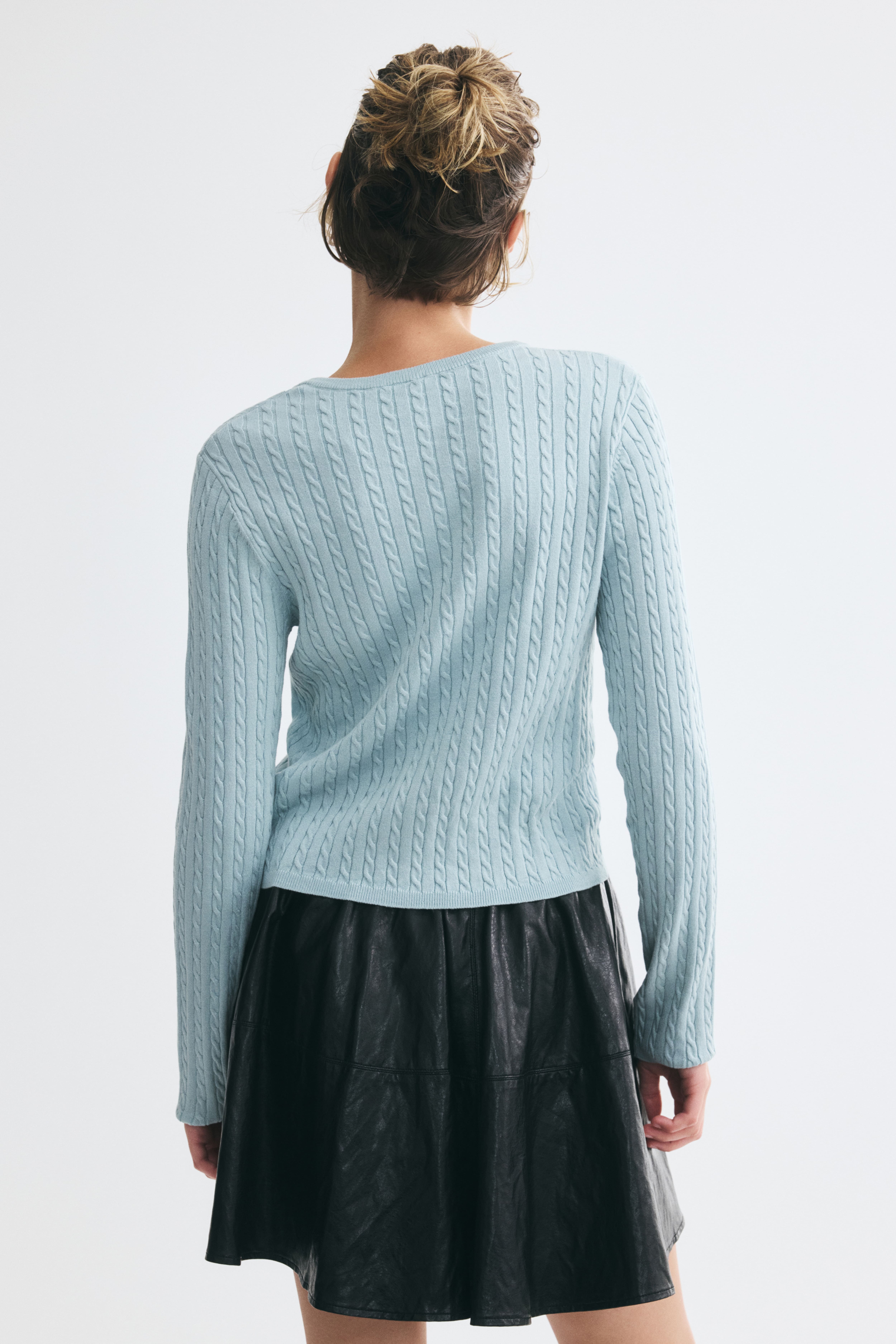 Cable-Knit Cardigan