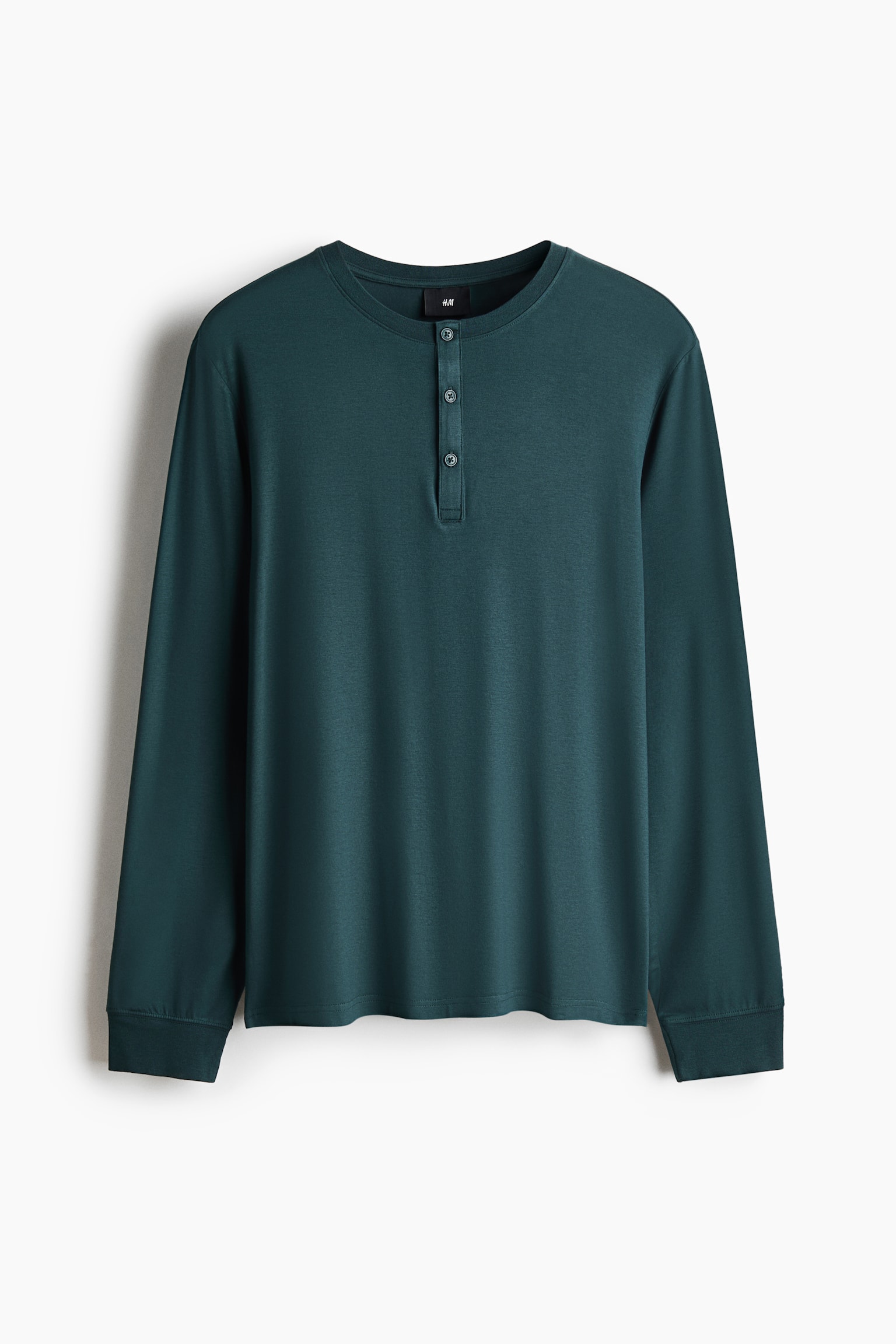 Пижамный комплект для мужчин, 2 предмета — H&M, цвет: Тёмный бирюзовый — фото 7