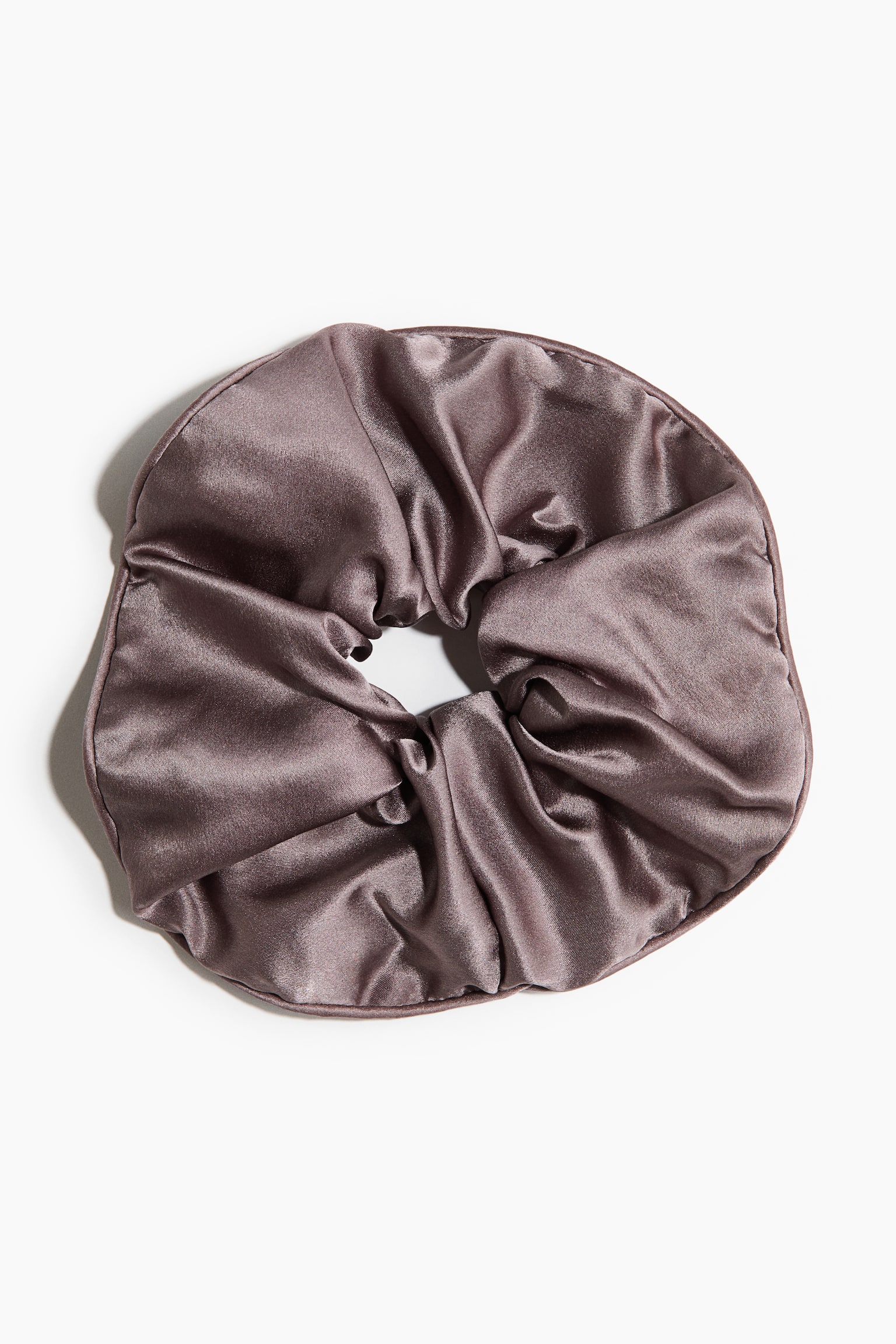 Silk Scrunchie - Dark dusty brown