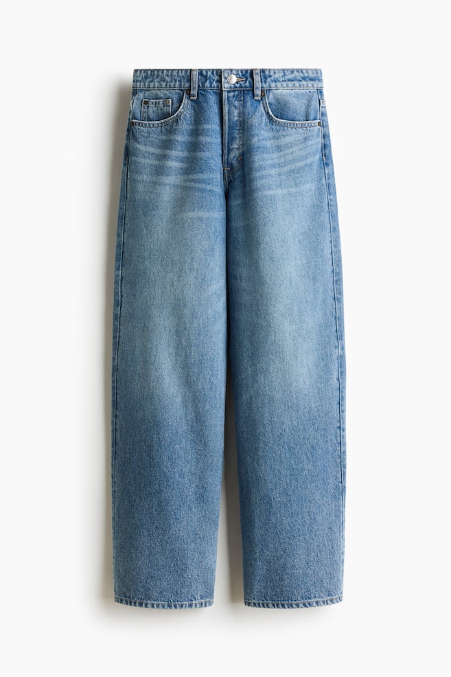 Baggy Regular Waist Jeans - Denim blue/Light denim blue/Dark denim blue/Denim white/Denim black - 1