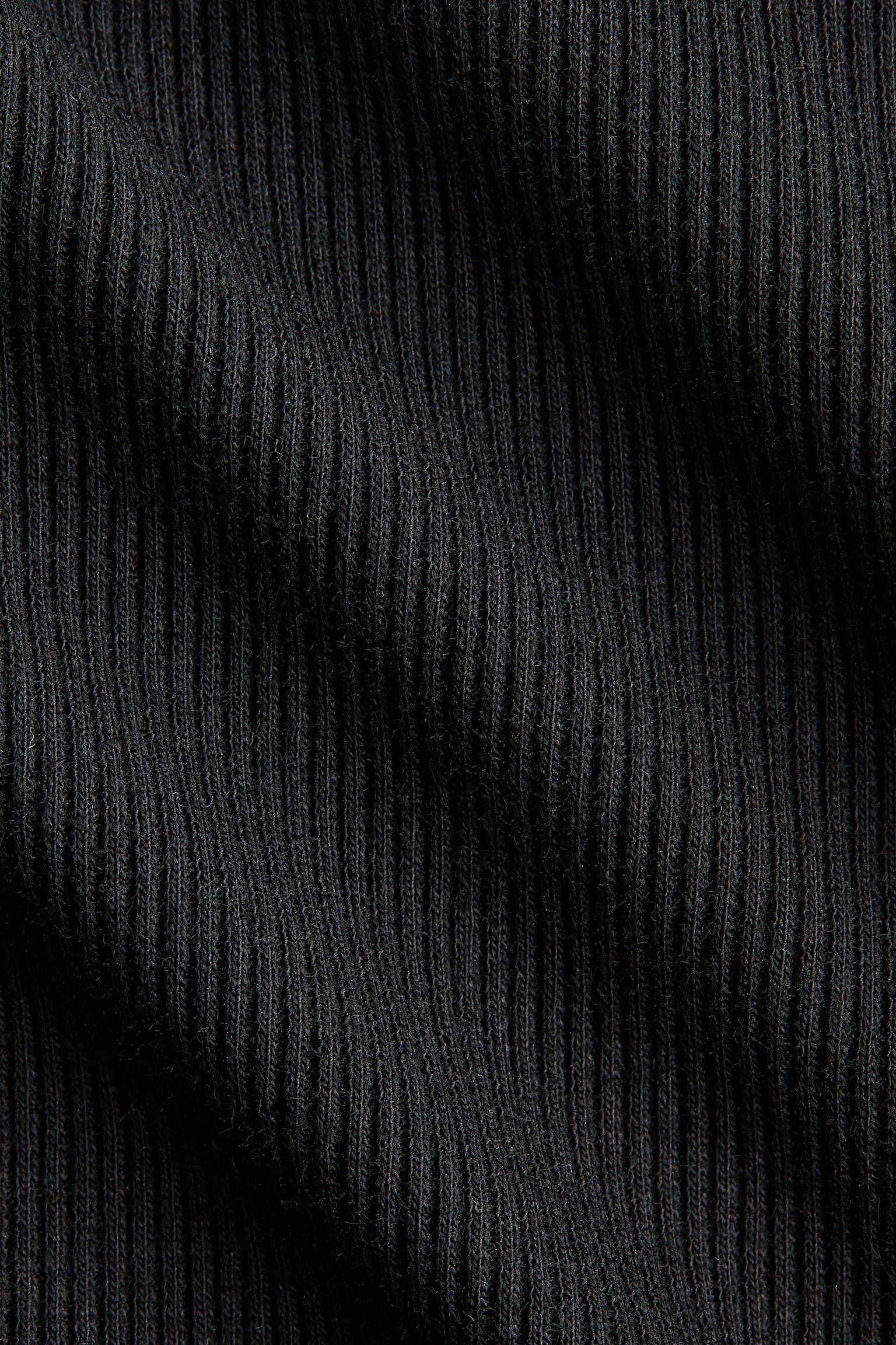 リブニットトップス - ブラック/グレーメランジ/ライトダスティグリーン - 4