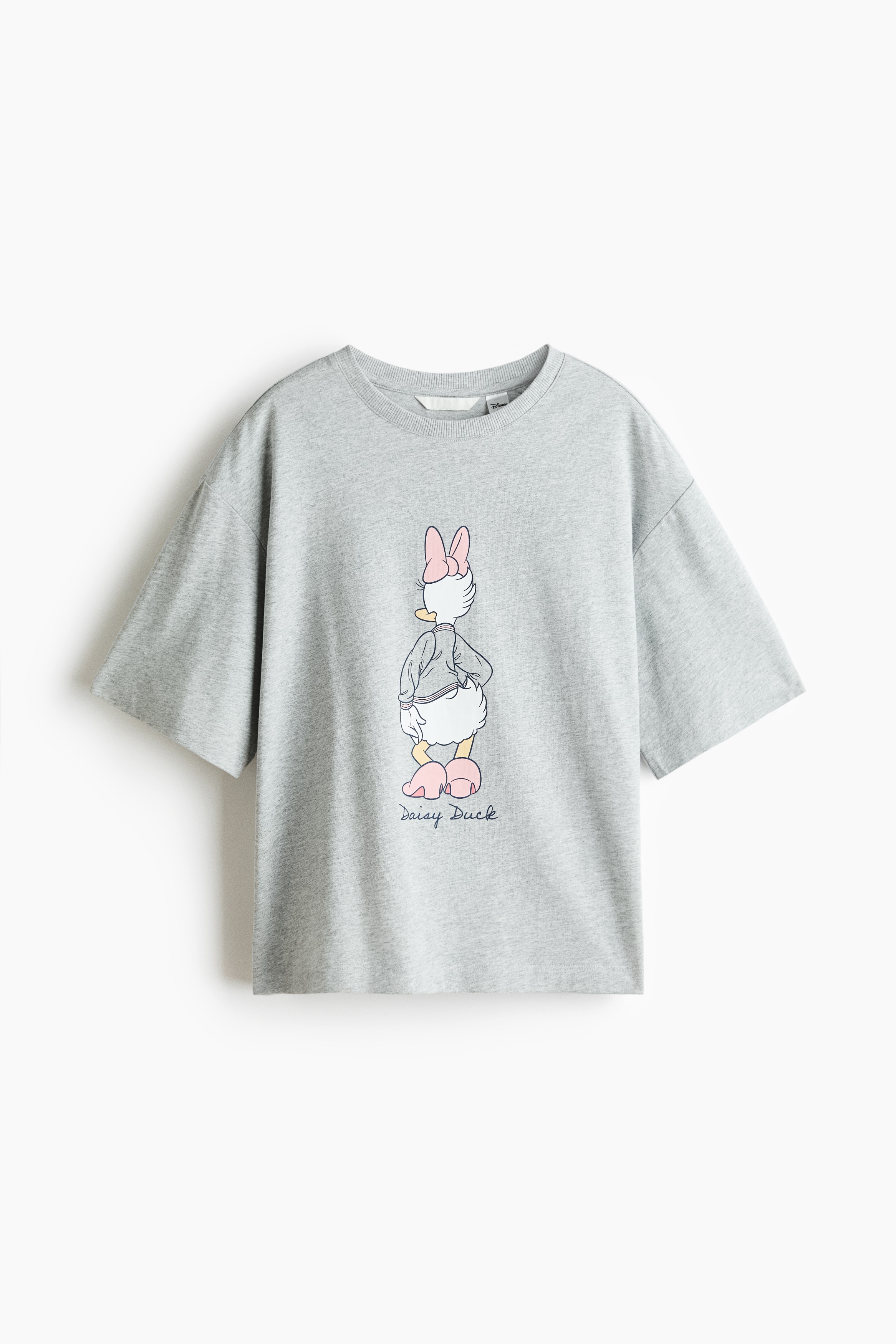 プリントコットンTシャツ - ライトグレーメランジ/デイジーダック/ライトダスティブルー/ミニーマウス