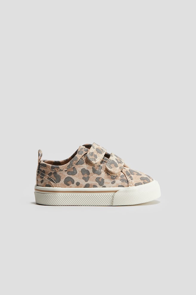 Sneaker aus Baumwolle - Beige/Leopardenprint/Beige/Weiß/Hellrosa/Erdbeeren - 1
