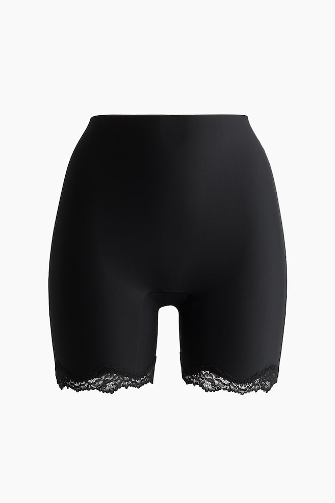 Fietsshort van microvezel - Zwart - 1