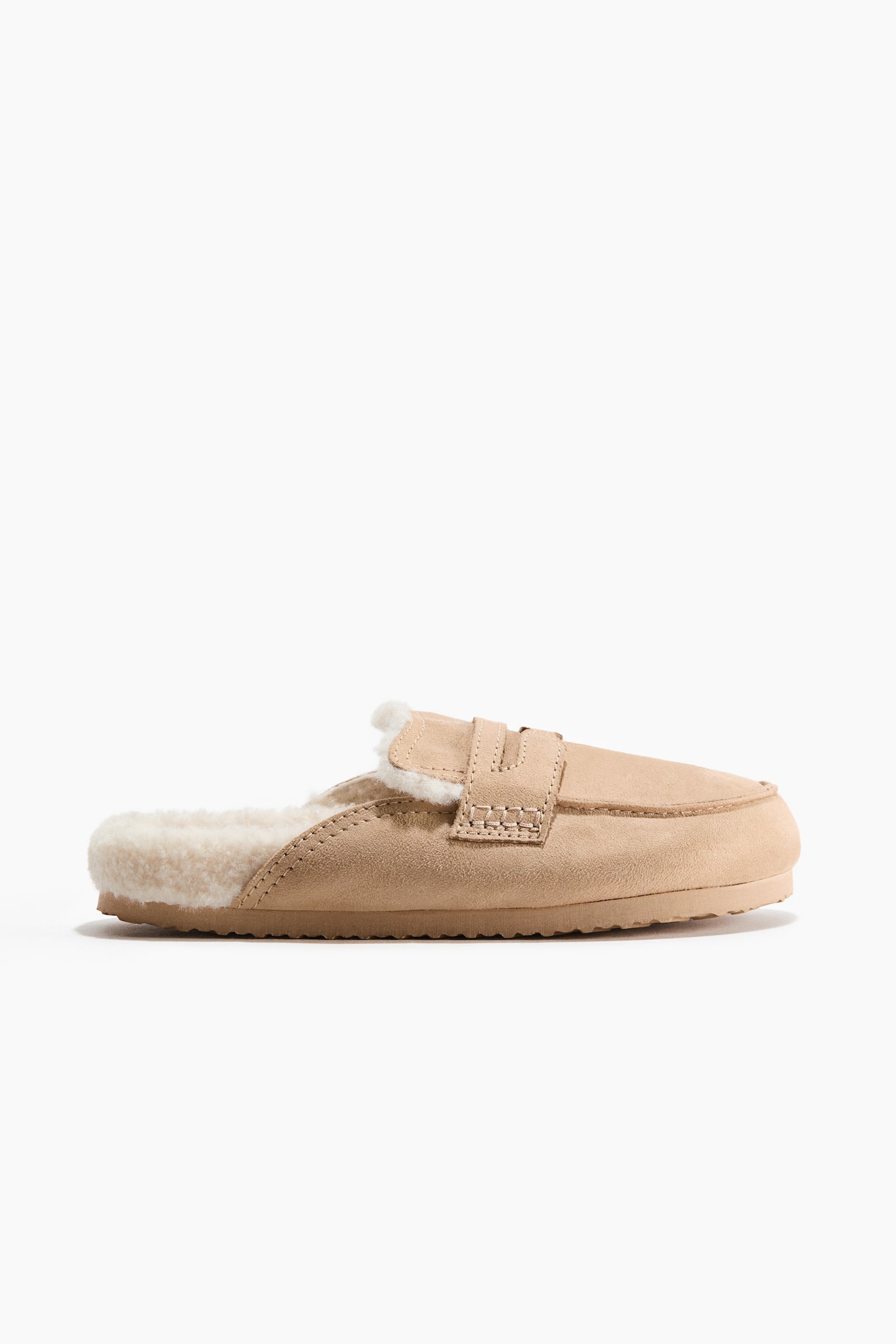 Женские тапочки H&M Warm-Lined Slippers, цвет: Бежевый — фото 2