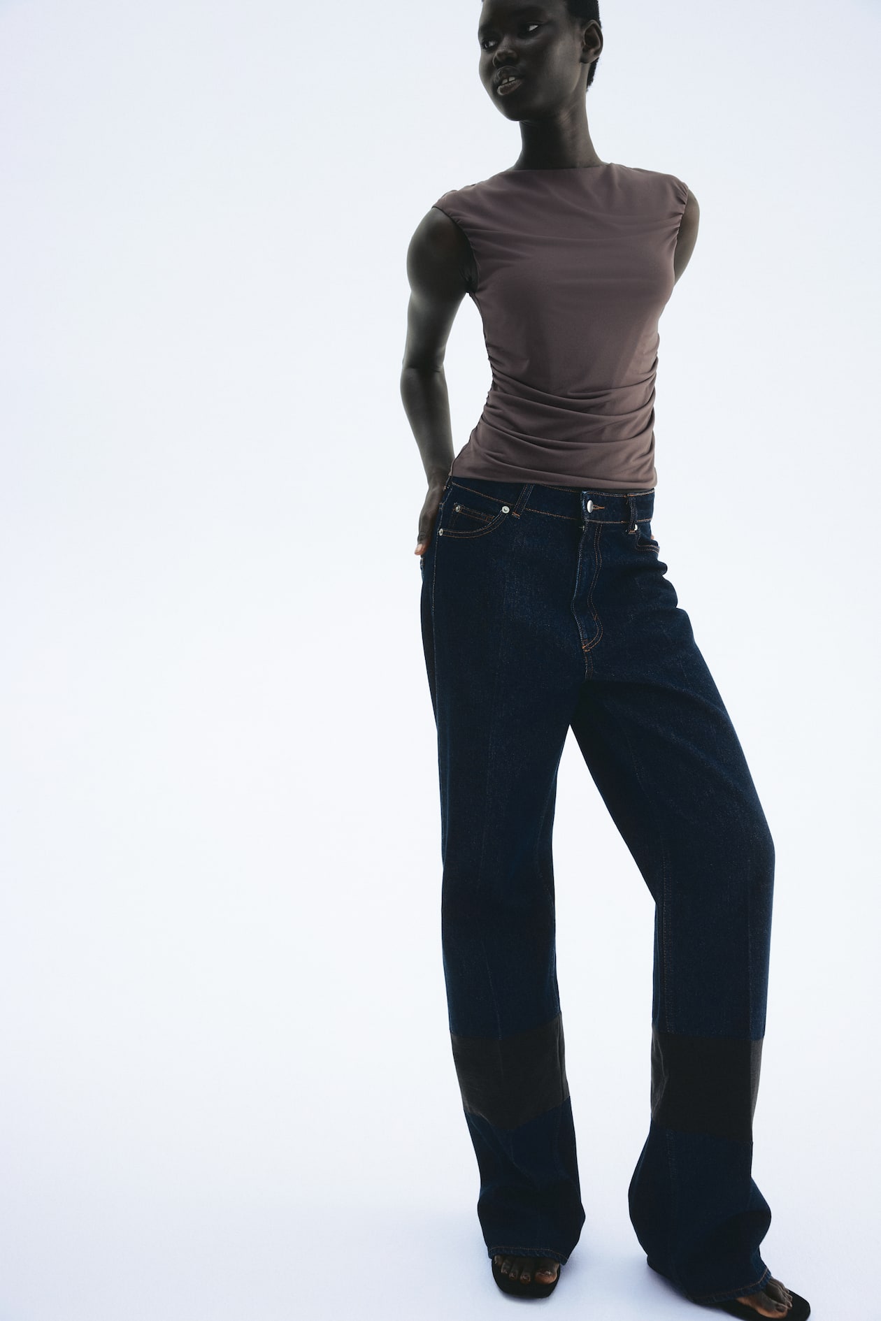 Draped Cap-Sleeved Top - image 2