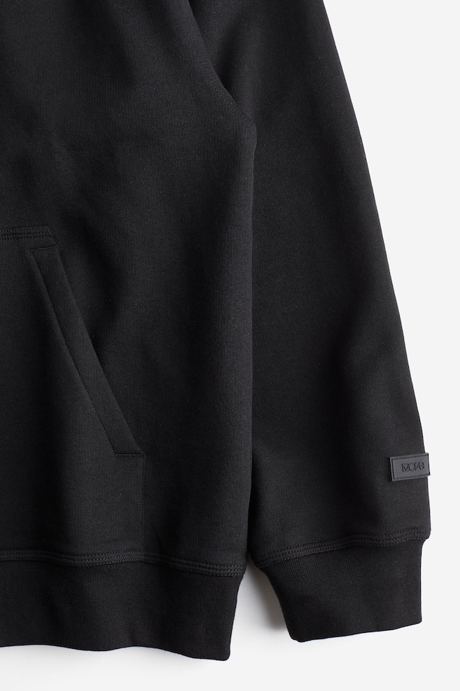 DryMove™ Loose Fit Training hoodie - Black/Black/Neon green/Dark brown - 4