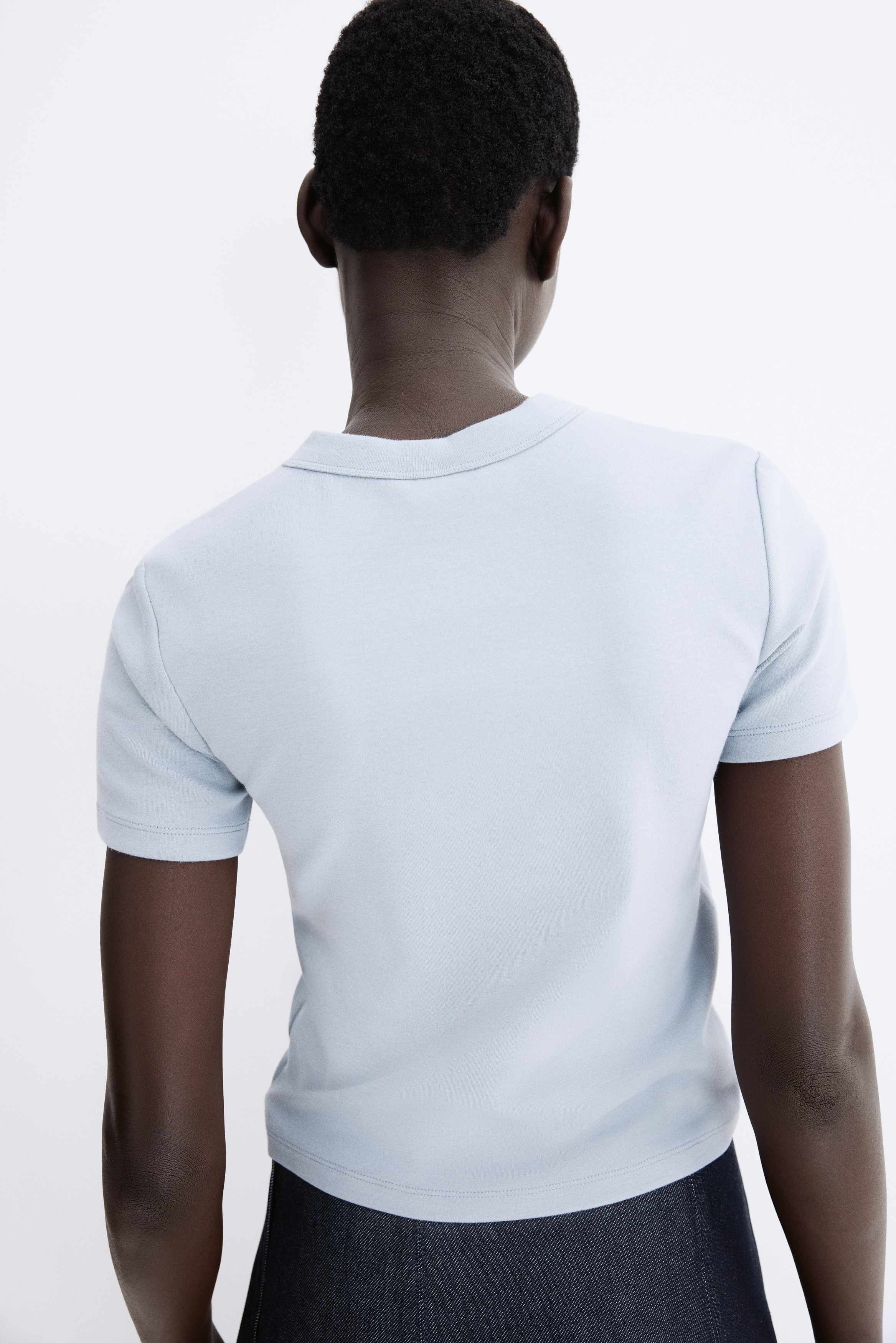 Fitted cotton T-shirt