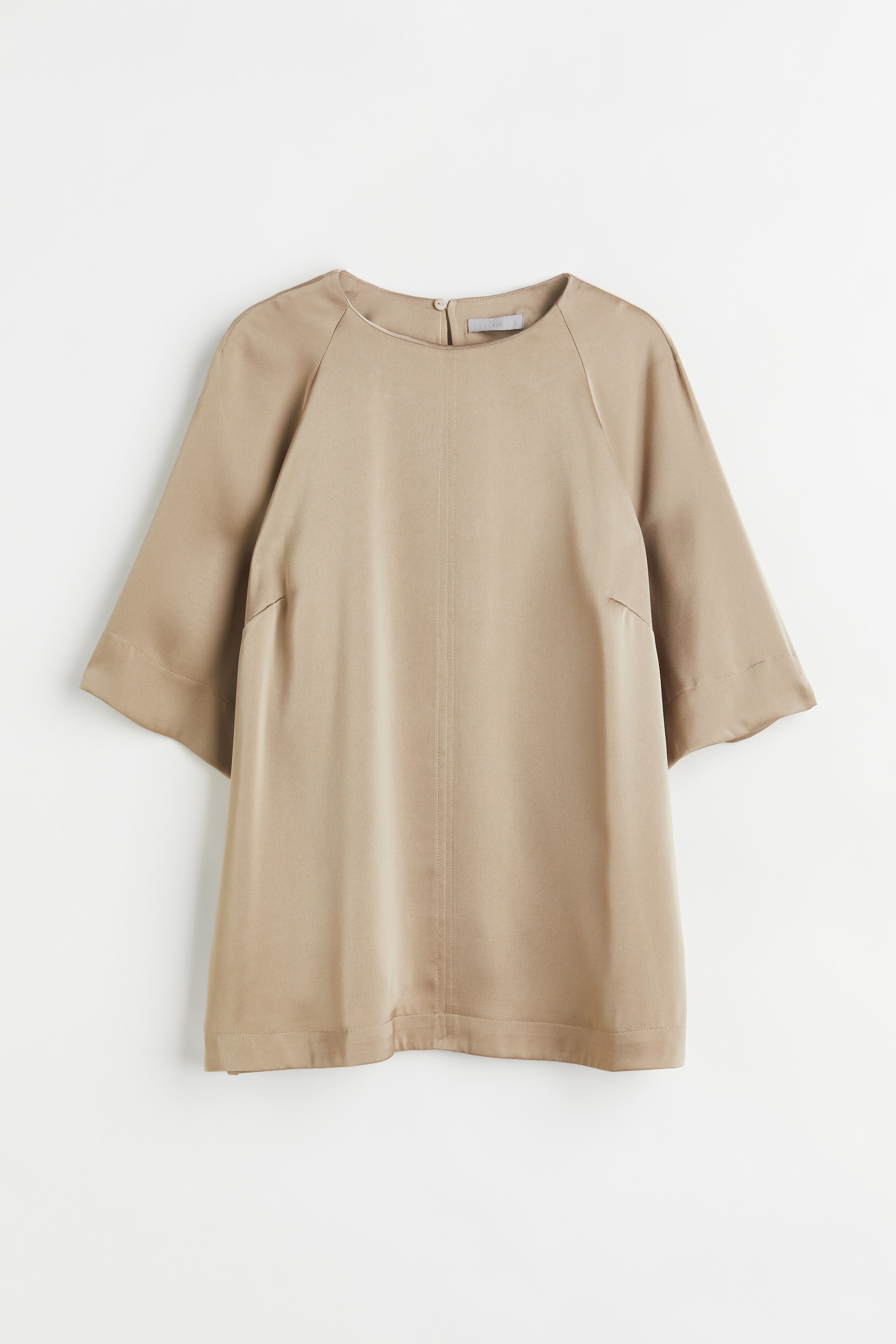 Xem ảnh lớn hơn: Áo kiểu satin - Màu be - Ladies | H&M VN 1