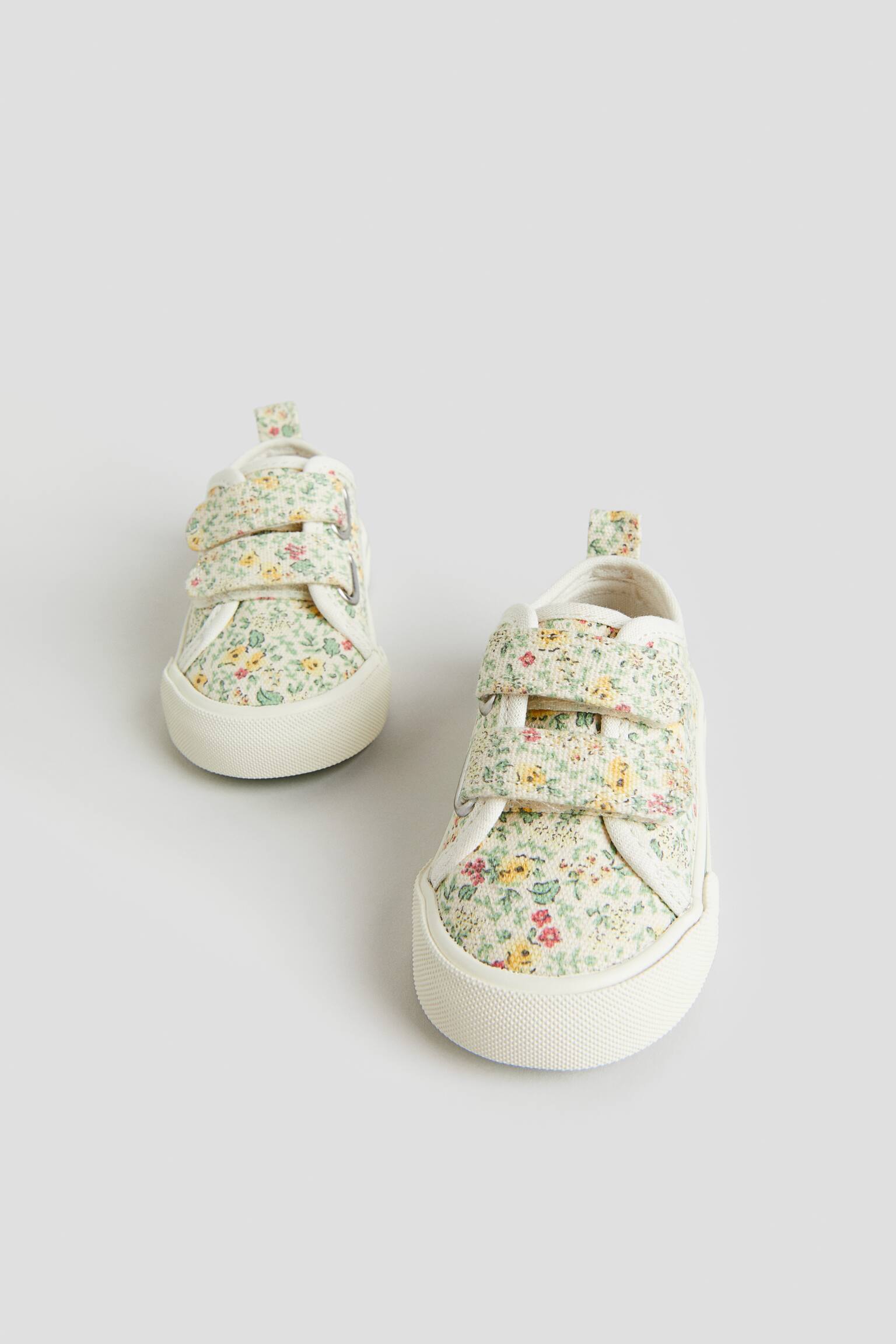 Floral Pattern Sneakers - Light green/Floral - 3