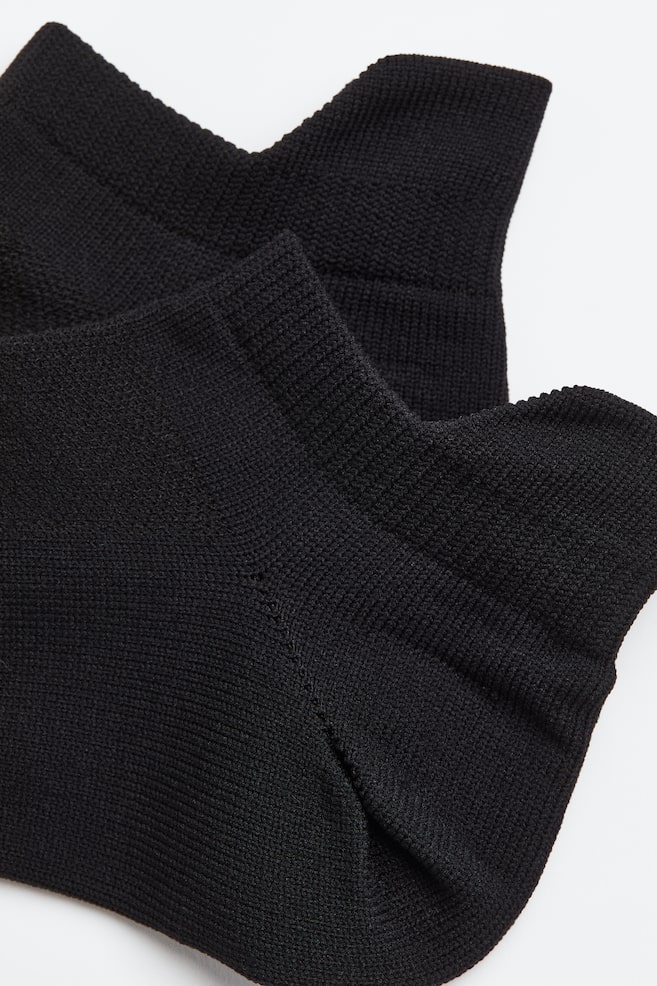 Sports socks in DryMove™ - Black/White/Dark khaki green/Grey marl - 2