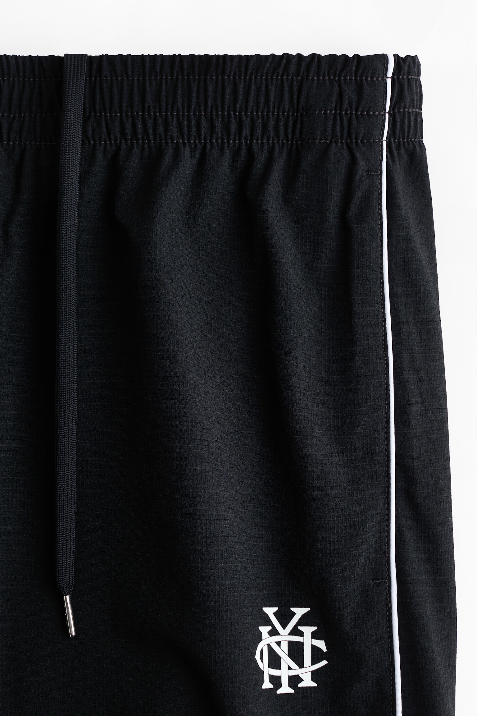 Мужские брюки H&M Relaxed-Fit Track Pants, цвет: Чёрный — фото 7