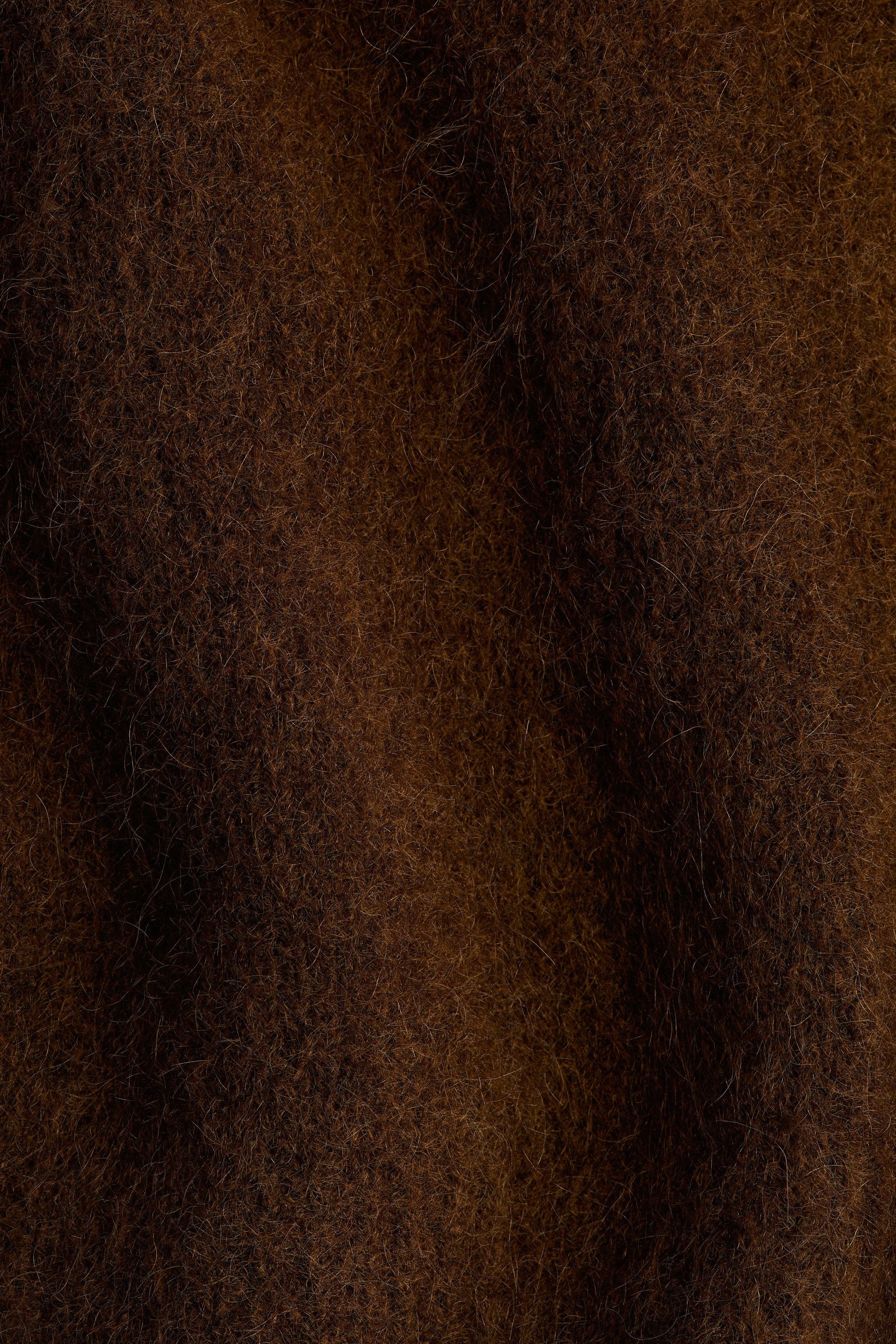 Mohair-blend zip-through cardigan