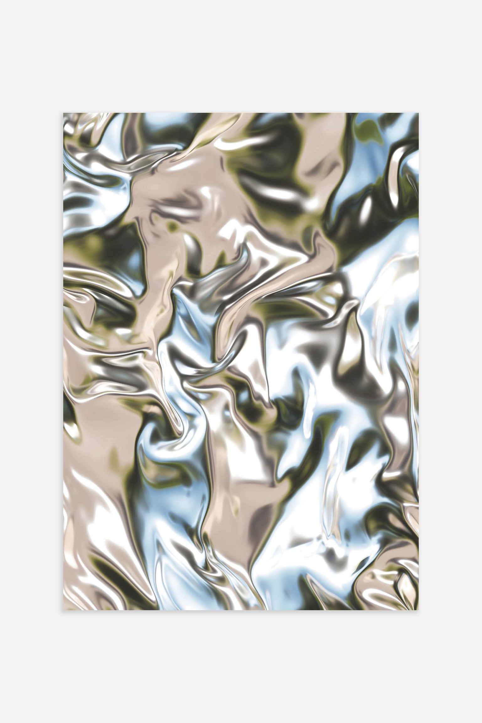 Metallic II Poster - White