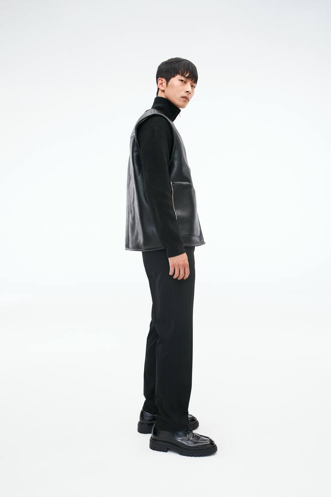 Regular Fit Tailored twill trousers - Black/Beige/Dark grey - 3