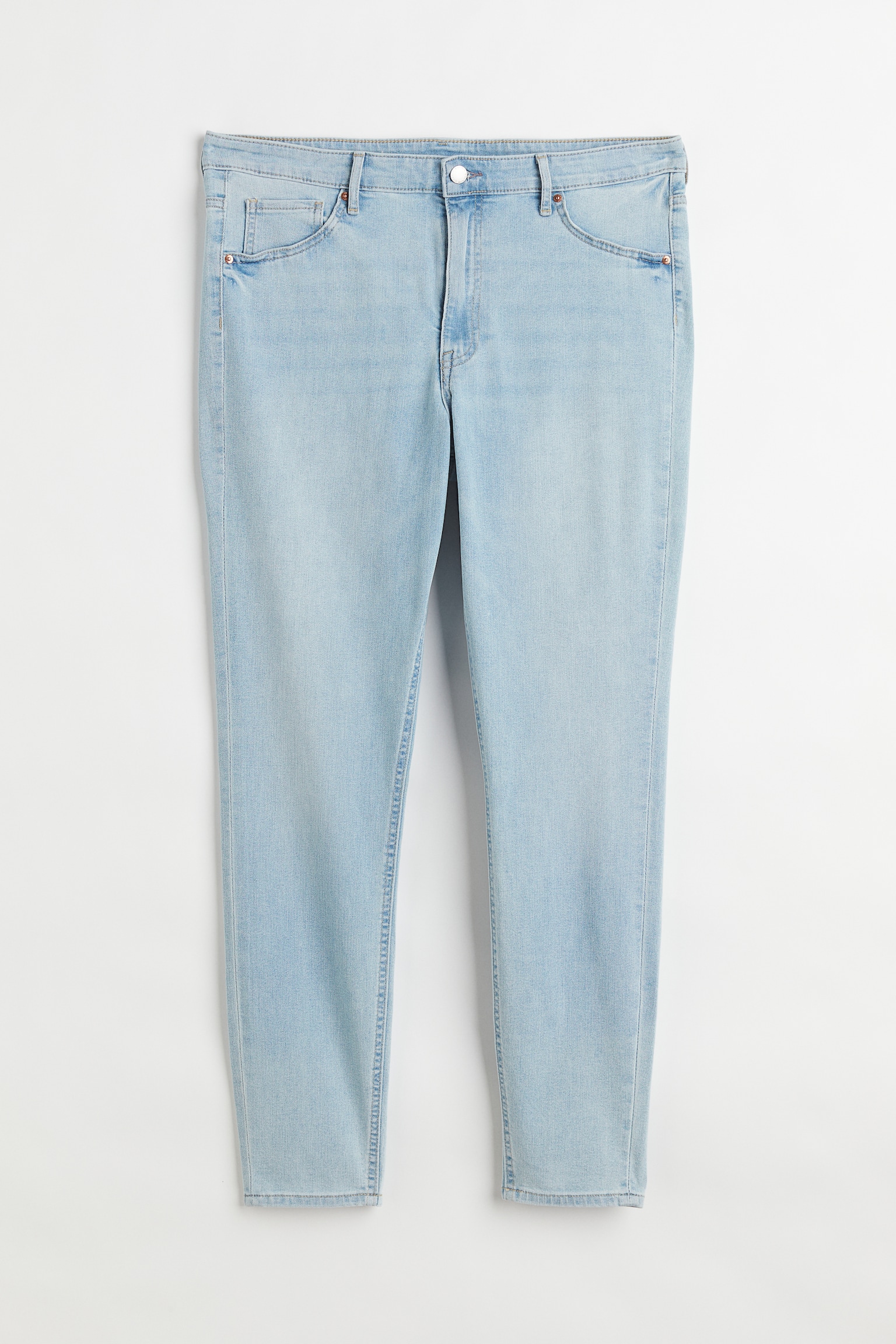 H&M+ Ultra High Ankle Jeggings - Hellblau