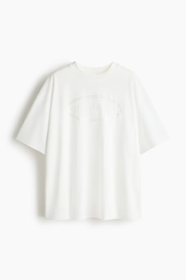 Träningströja med tryck Oversized Fit