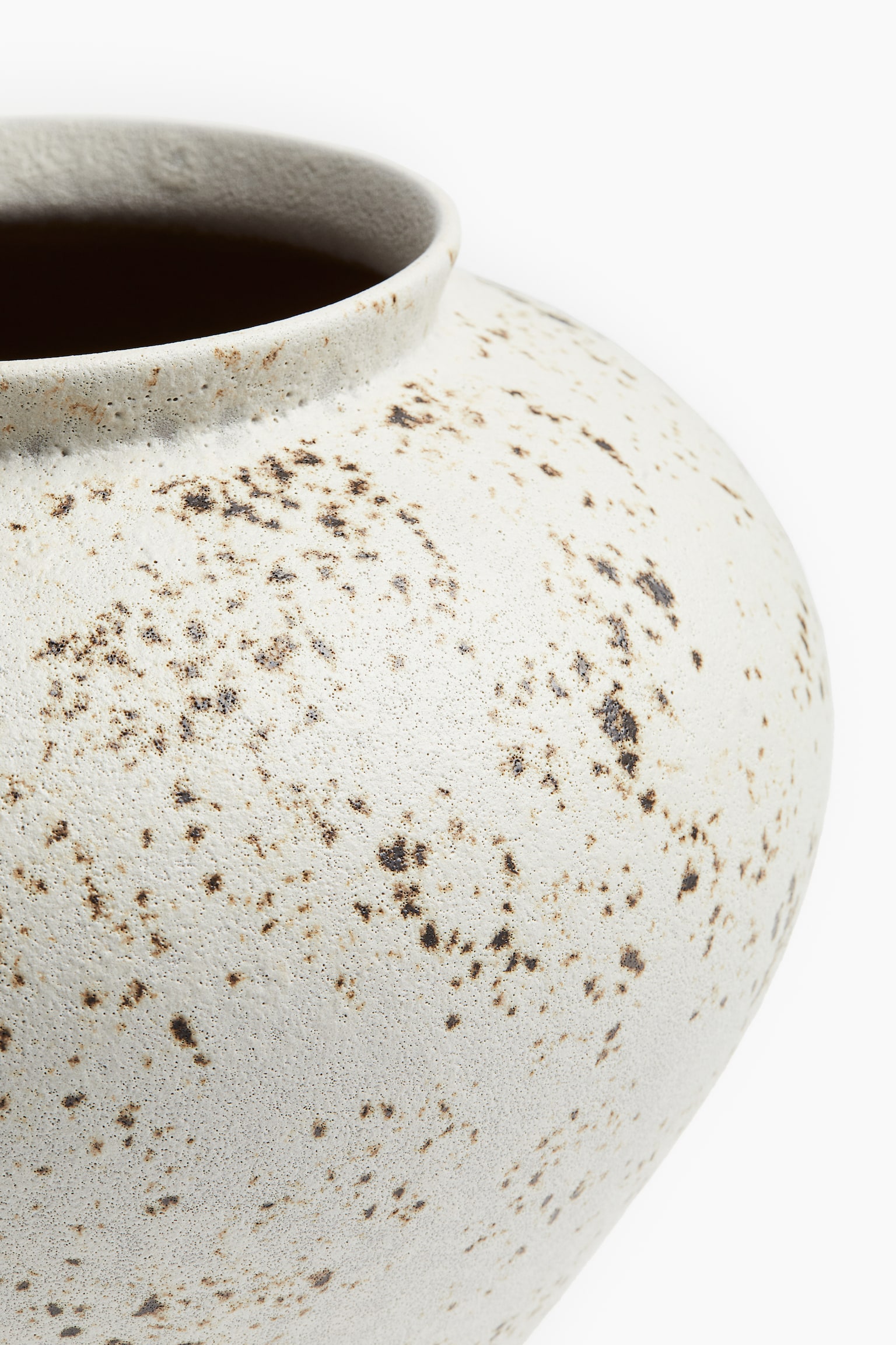 Terracotta vase - Light beige/Speckled/Cream - 4