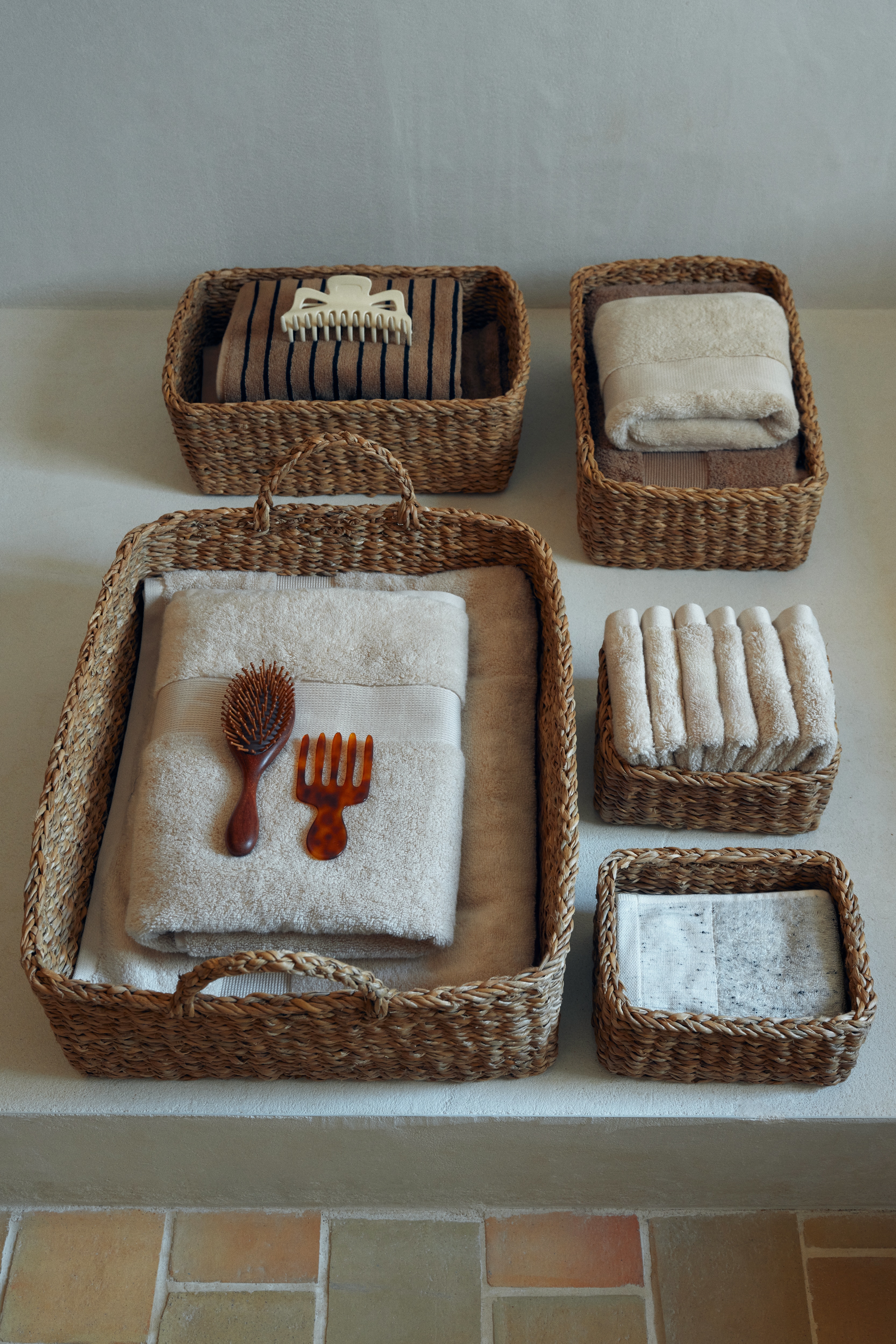 5-piece Braided Storage Set - Beige - Home All | H&M US