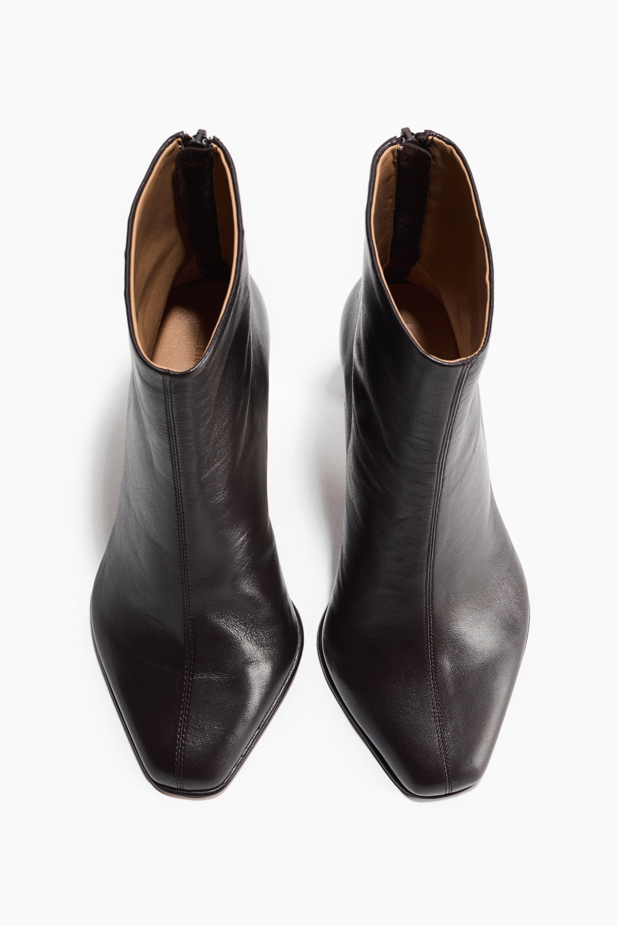 Leather ankle boots