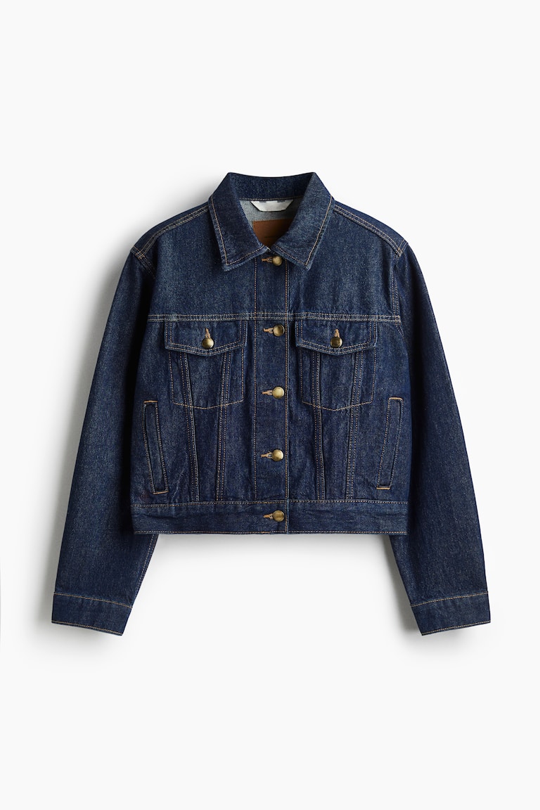 デニムジャケット - ウォッシュドデニムブルー - レディース | H&M JP
