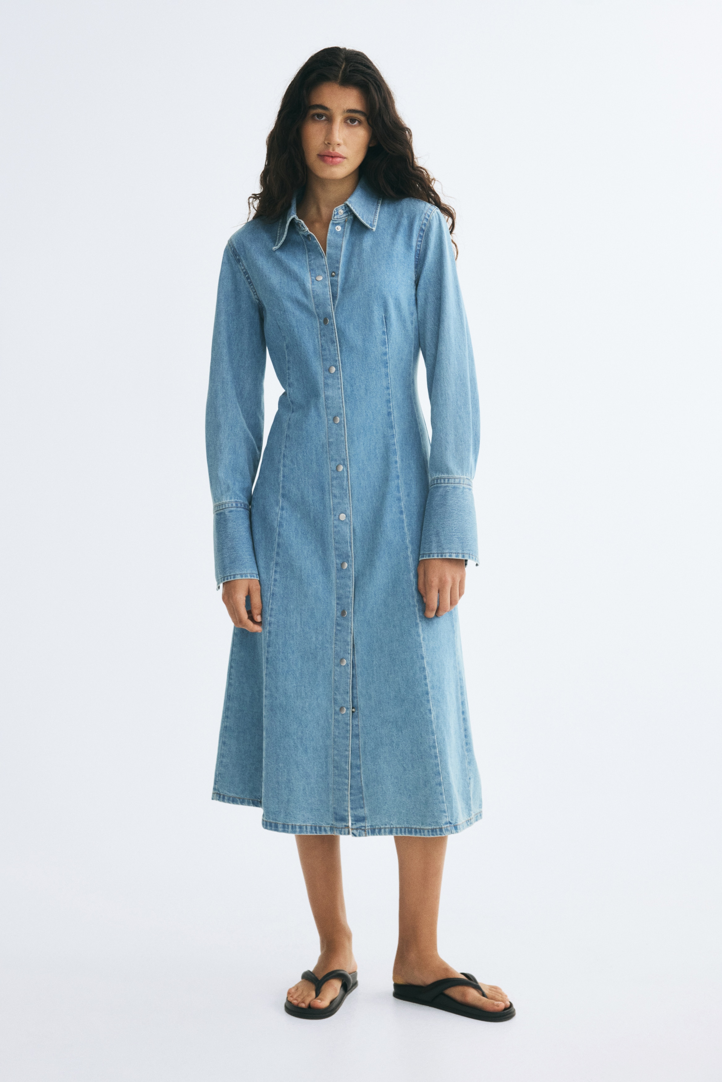 Denim Shirt Dress thumbnail 2