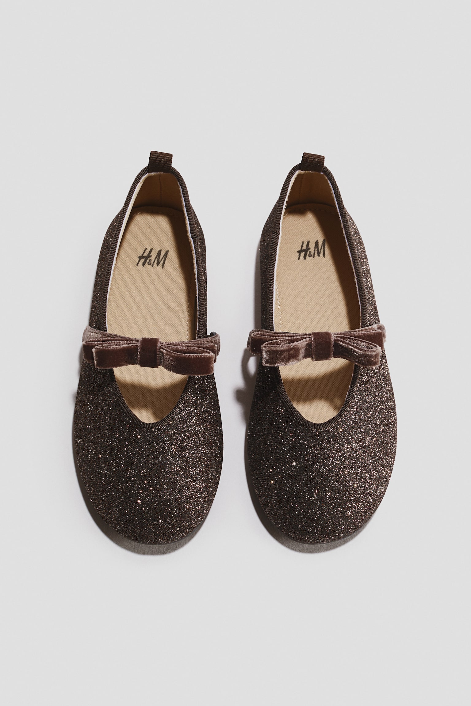 Ballerines - Marron foncé/Noir/Rose clair/pailleté