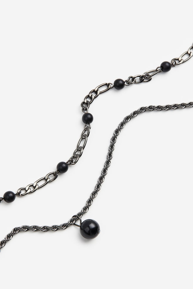 2-pack necklaces - Black - 2