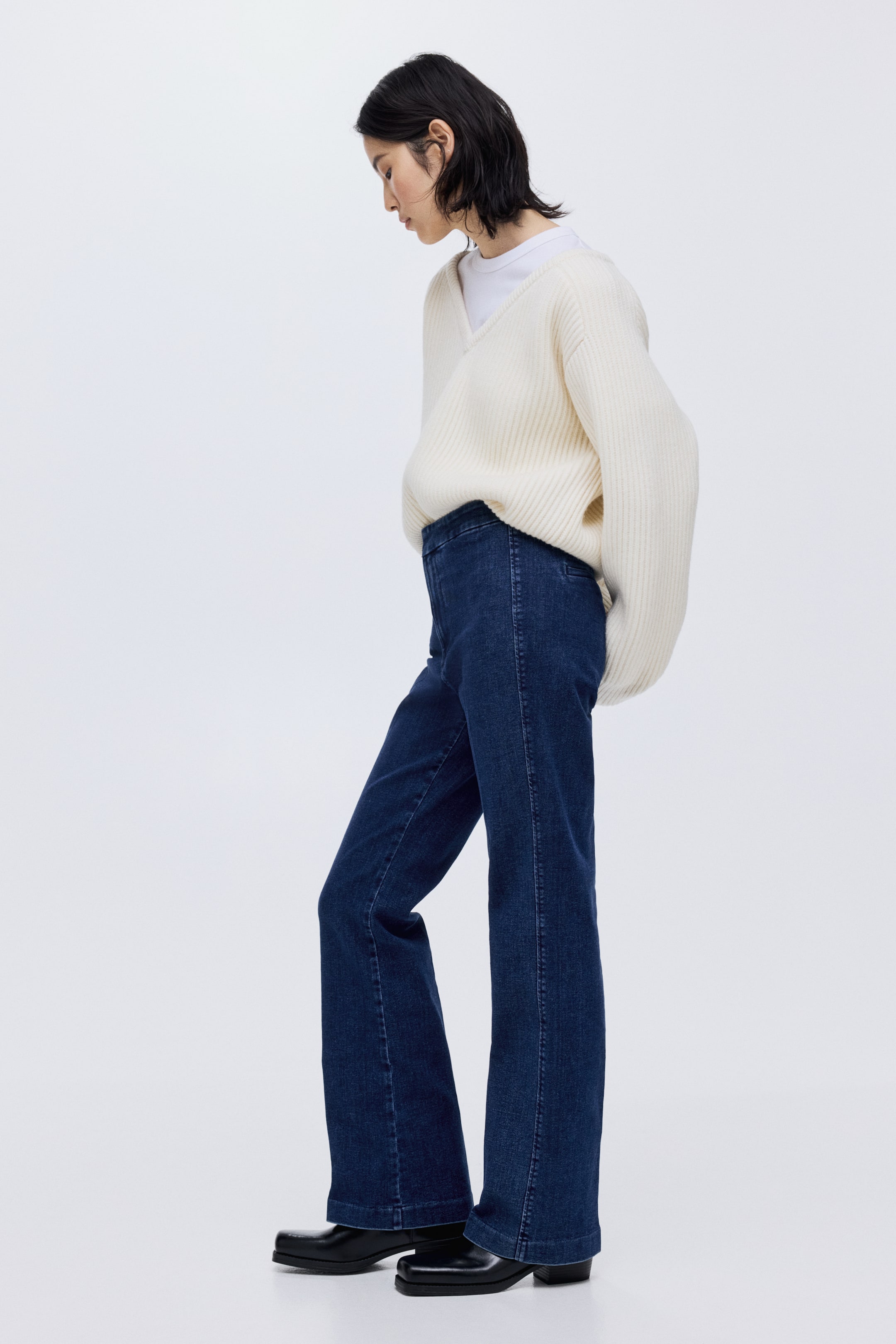 Vezi imaginea mai mare: Flared High Jeans - Albastru-denim - FEMEI | H&M RO 2