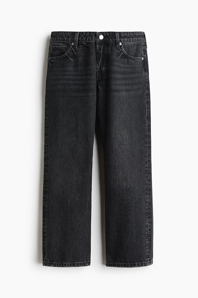 Bootcut Regular Waist Cropped Jeans - Denim black/Dark denim blue/Dark denim blue - 1