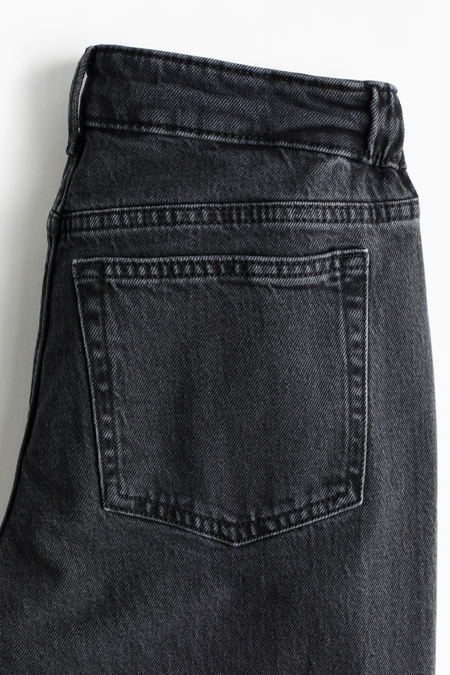 Женские джинсы H&M Mama Before & After Wide, цвет: Тёмный серый — фото 7