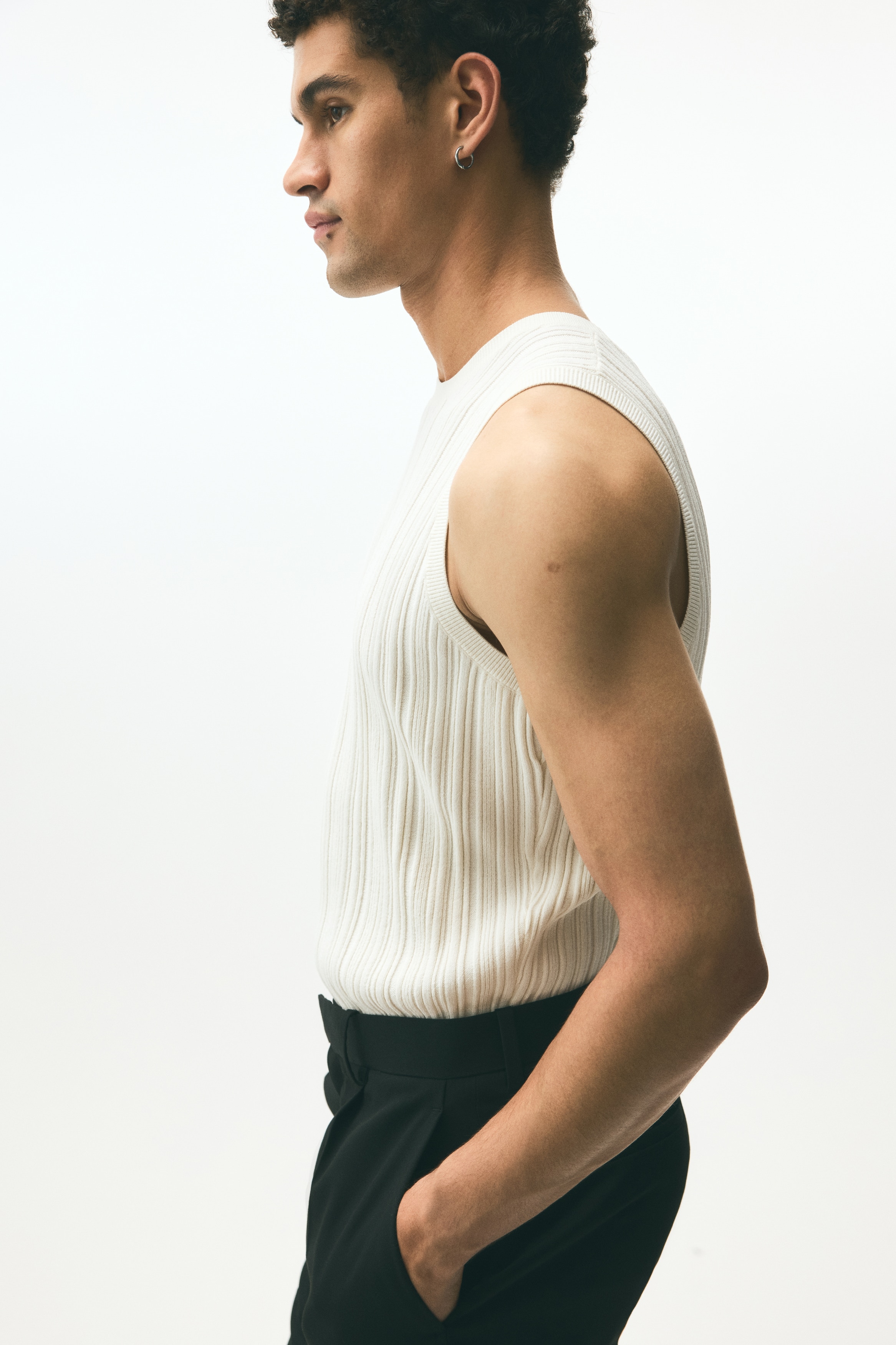 Slim Fit Ribbed vest top