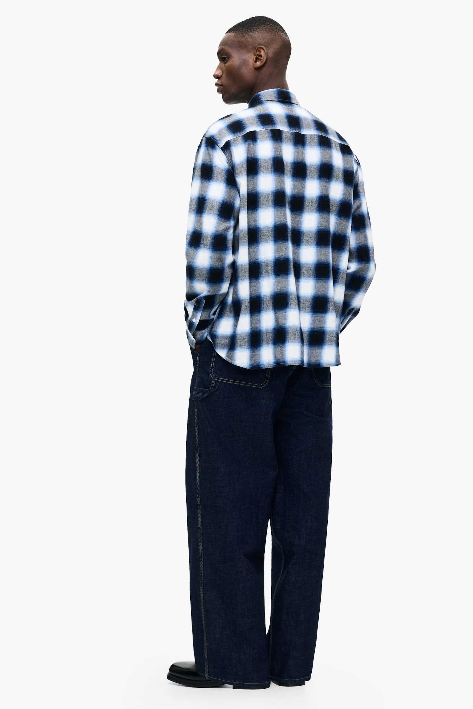 Flanelová košeľa Relaxed Fit - Navy blue/Checked/Tmavohnedá/károvaná/Tmavozelená/károvaná/Čierna/sivá károvaná - 5