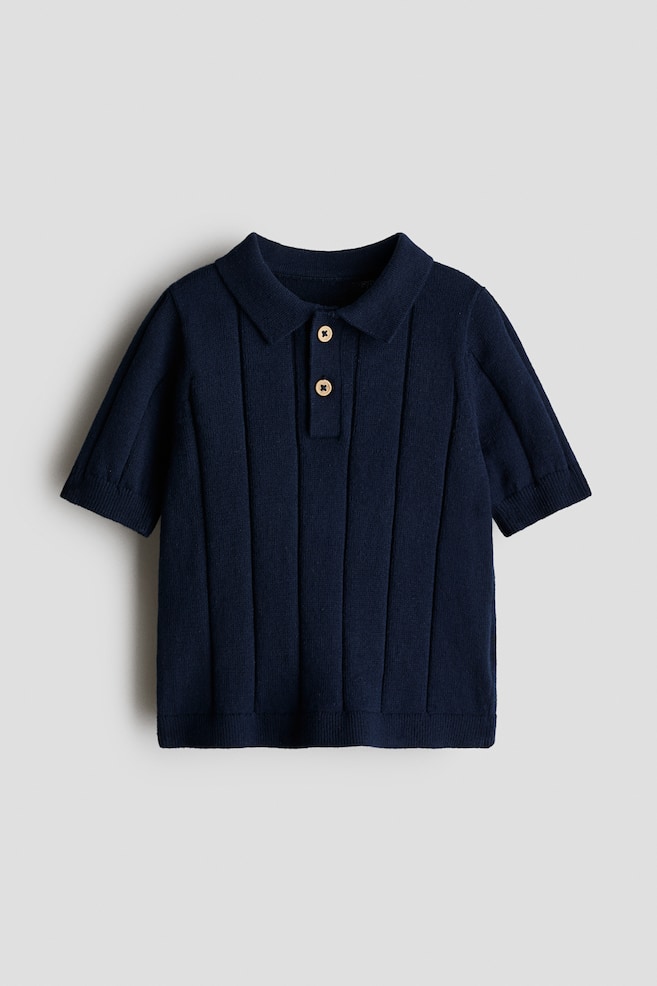 Polo in maglia - Blu navy/Azzurro/Crema/Verde chiaro/Verde kaki/Bianco/blu righe/Verde chiaro - 1